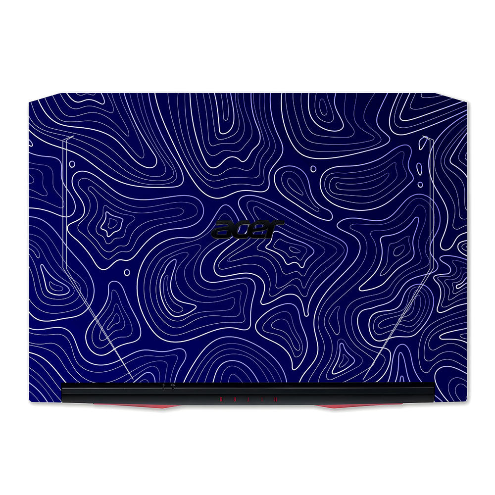 Deep Blue Contour Depths Acer Nitro 5 AN515 44, 56 Laptop Skin