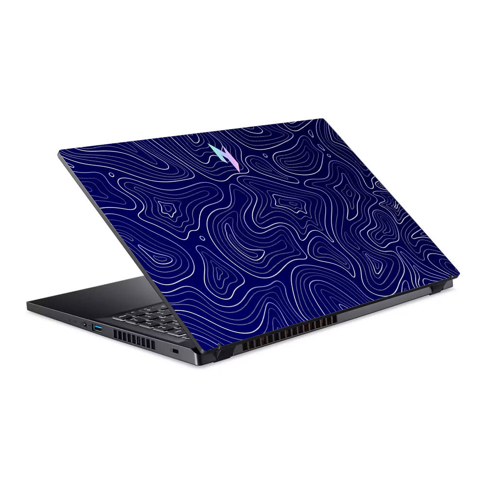 Deep Blue Contour Depths Acer Nitro V ANV15 51 55CA Laptop Skin