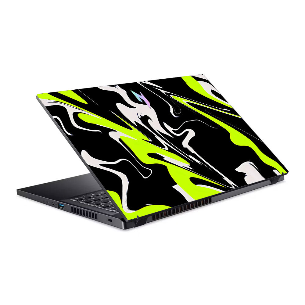 Neon Green and Black Patterns Acer Nitro V ANV15 51 55CA Laptop Skin