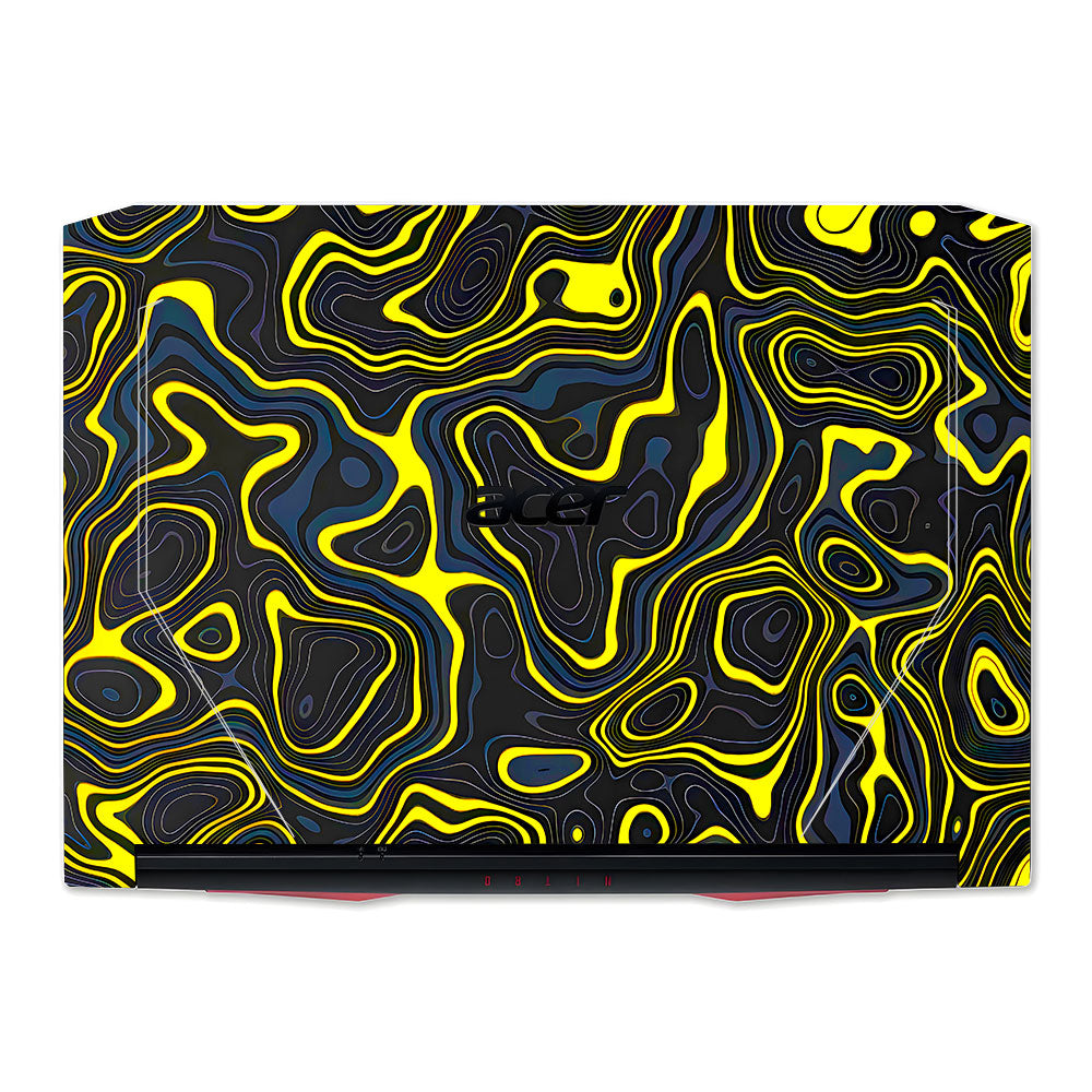 Neon Lava Contours Acer Nitro 5 AN515 44, 56 Laptop Skin