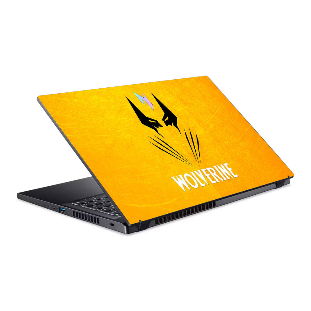 Wolverine with Yellow Background Acer Nitro V ANV15 51 55CA Laptop Skin