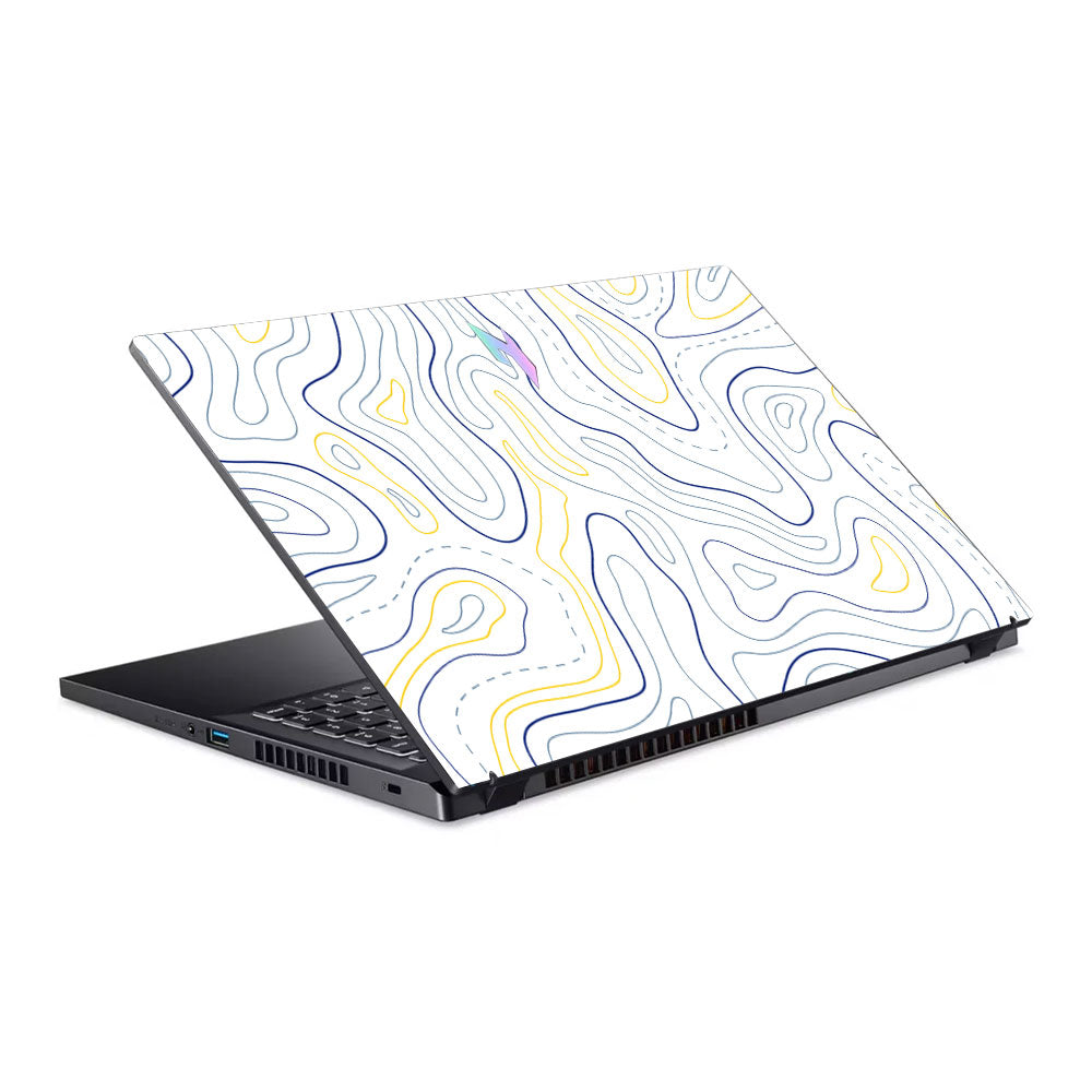 Minimalist Colorful Contours Acer Nitro V ANV15 51 55CA Laptop Skin