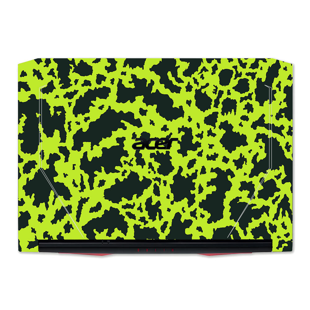 Neon Green Splatter Camo Acer Nitro 5 AN515 44, 56 Laptop Skin