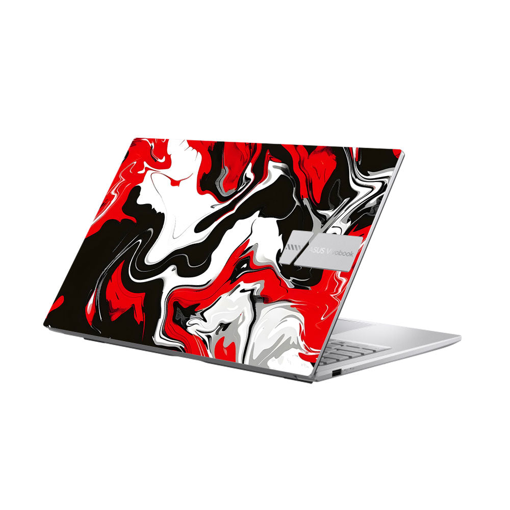 Red and White Marble Asus Vivobook 15 X1504ZA Laptop Skin