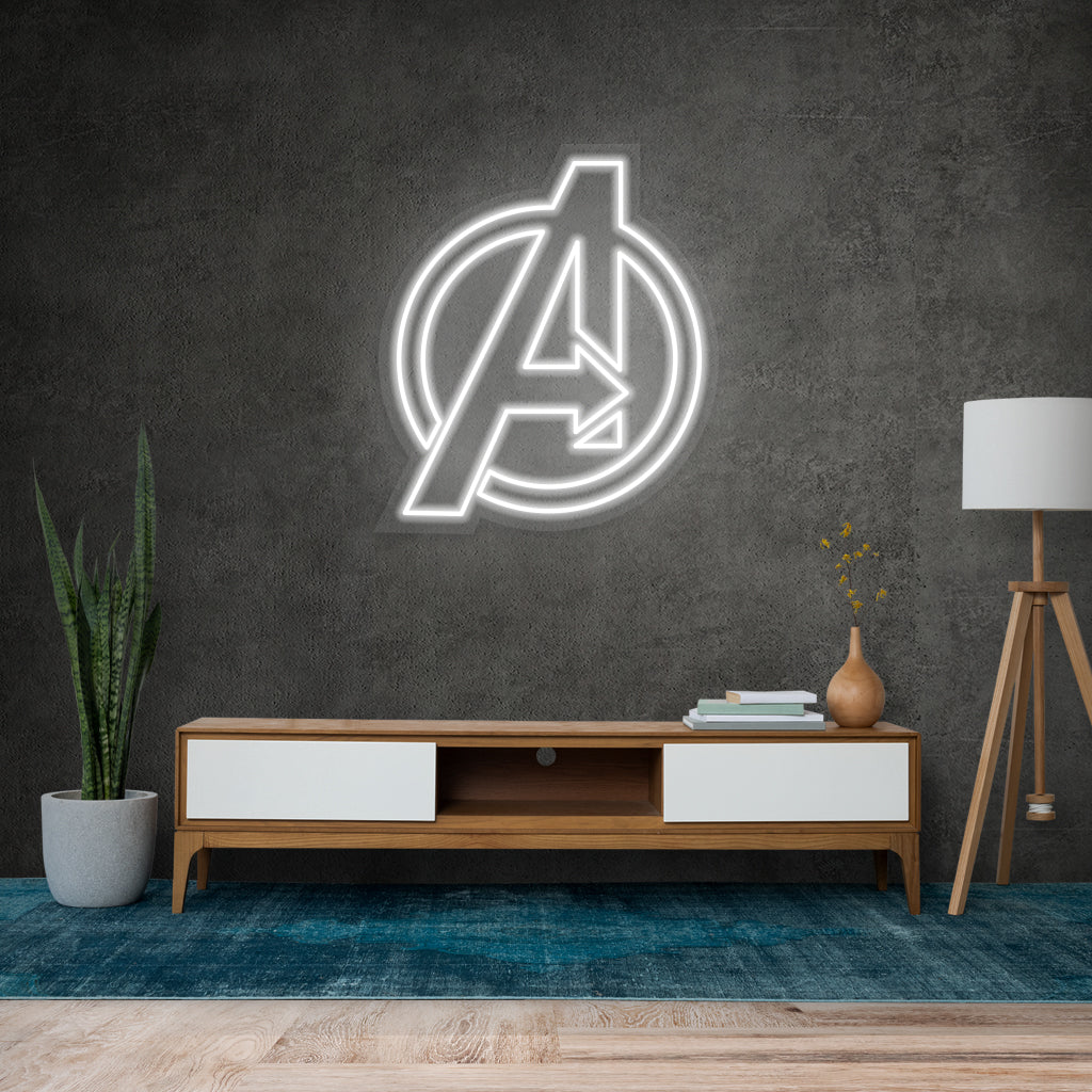 Avengers Logo Neon Sign