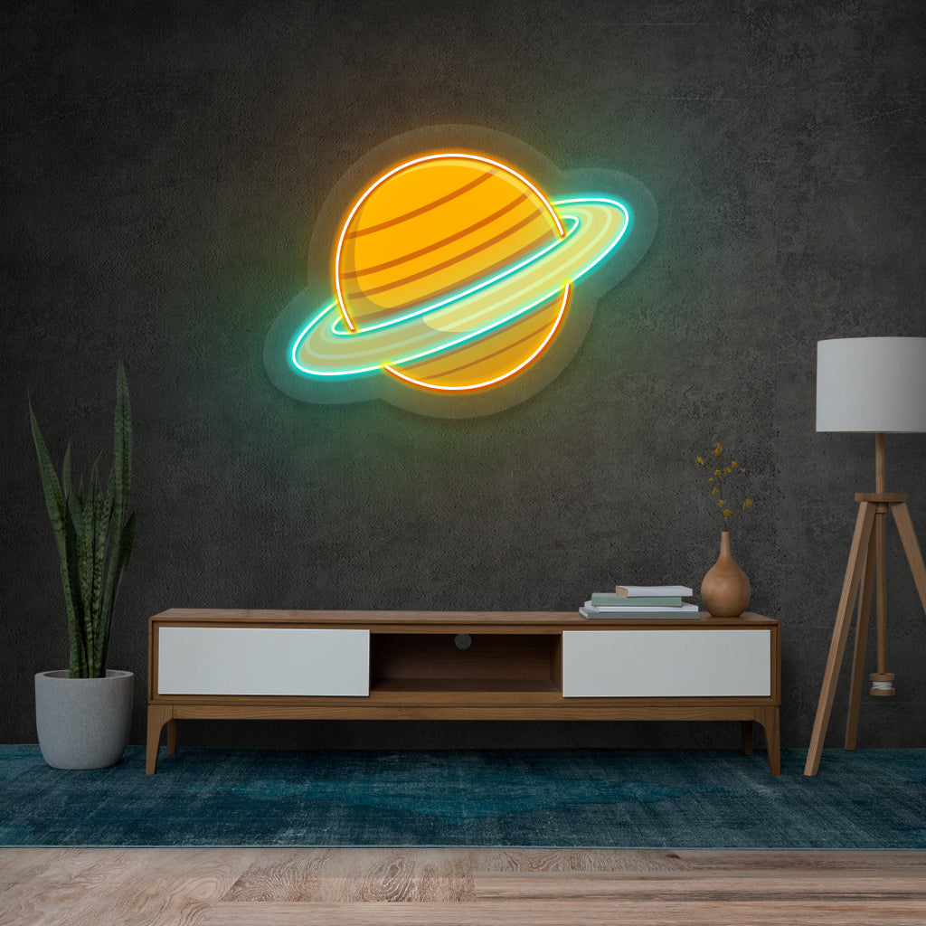 Fomo Store Neon with Print Miscellaneous Saturn Planet