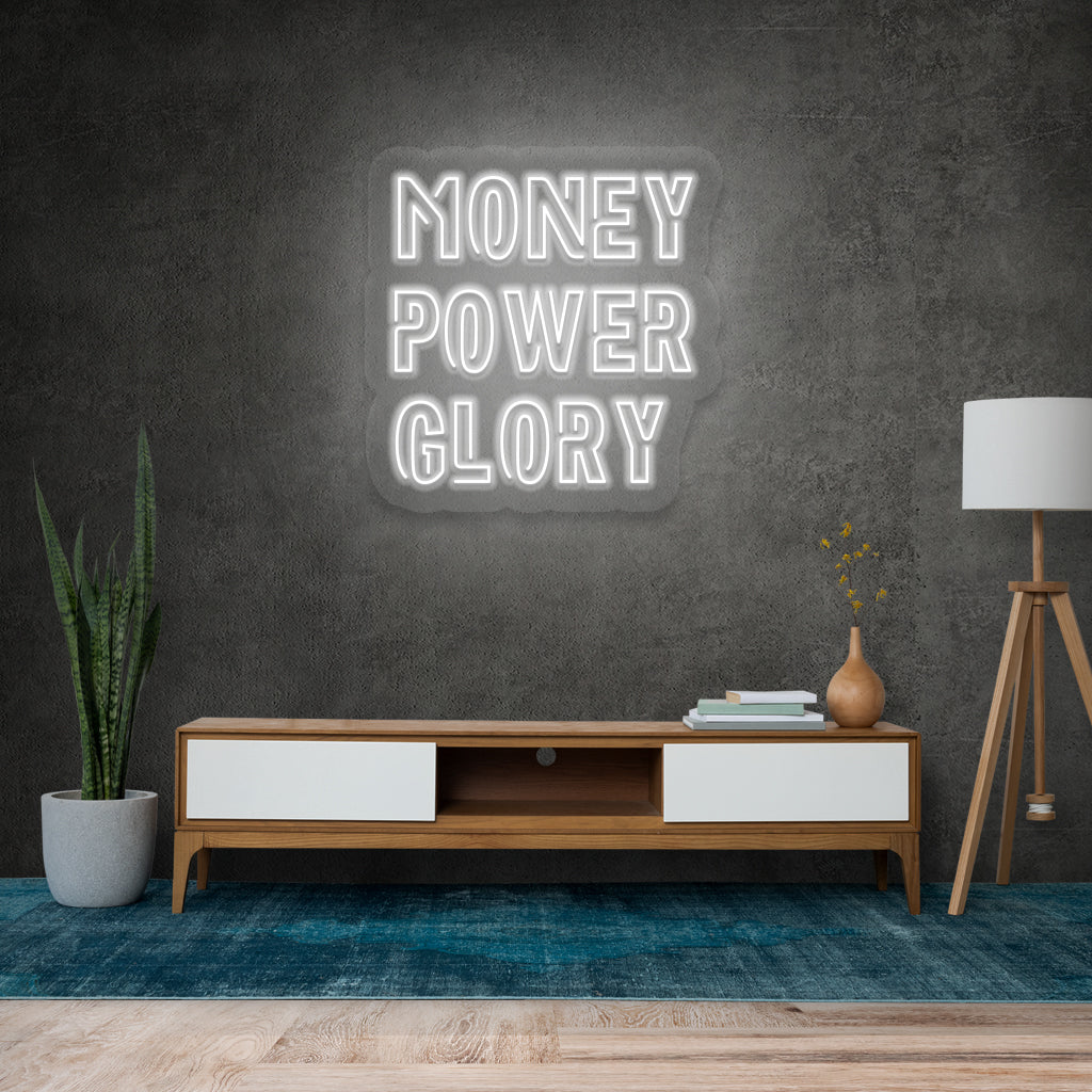 Fomo Store Neon Signs Quotes Money Power Glory