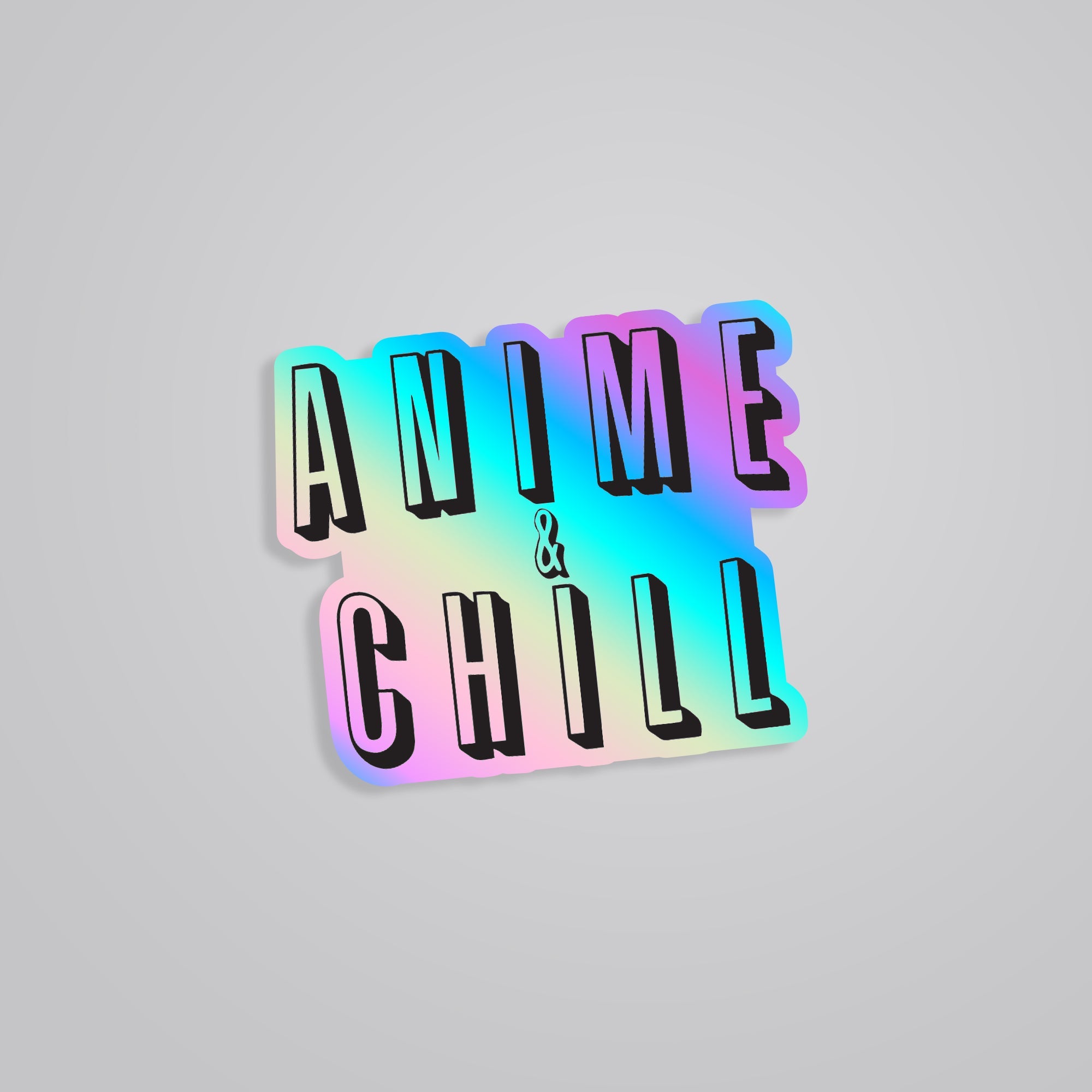 Fomo Store Holographic Stickers Anime Anime & Chill