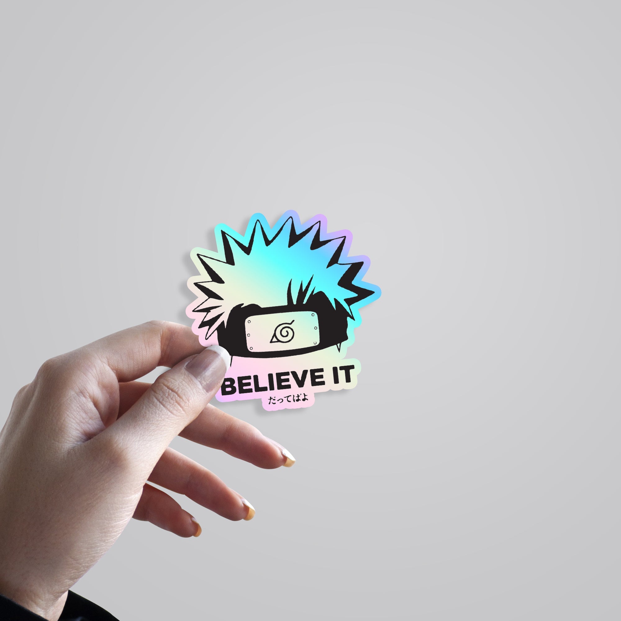 Believe It Holographic Stickers