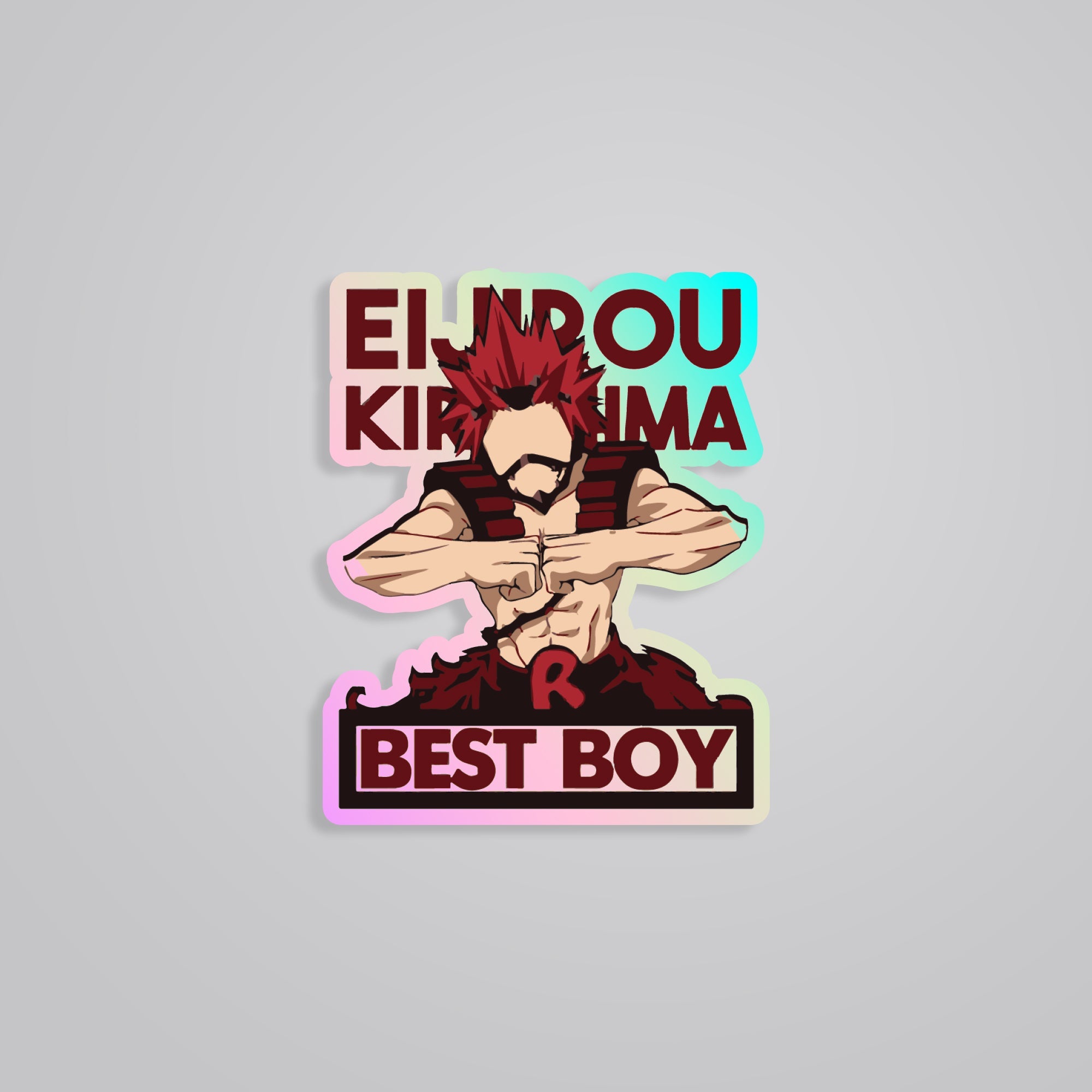 Fomo Store Holographic Stickers Anime Eijiro Best Boy