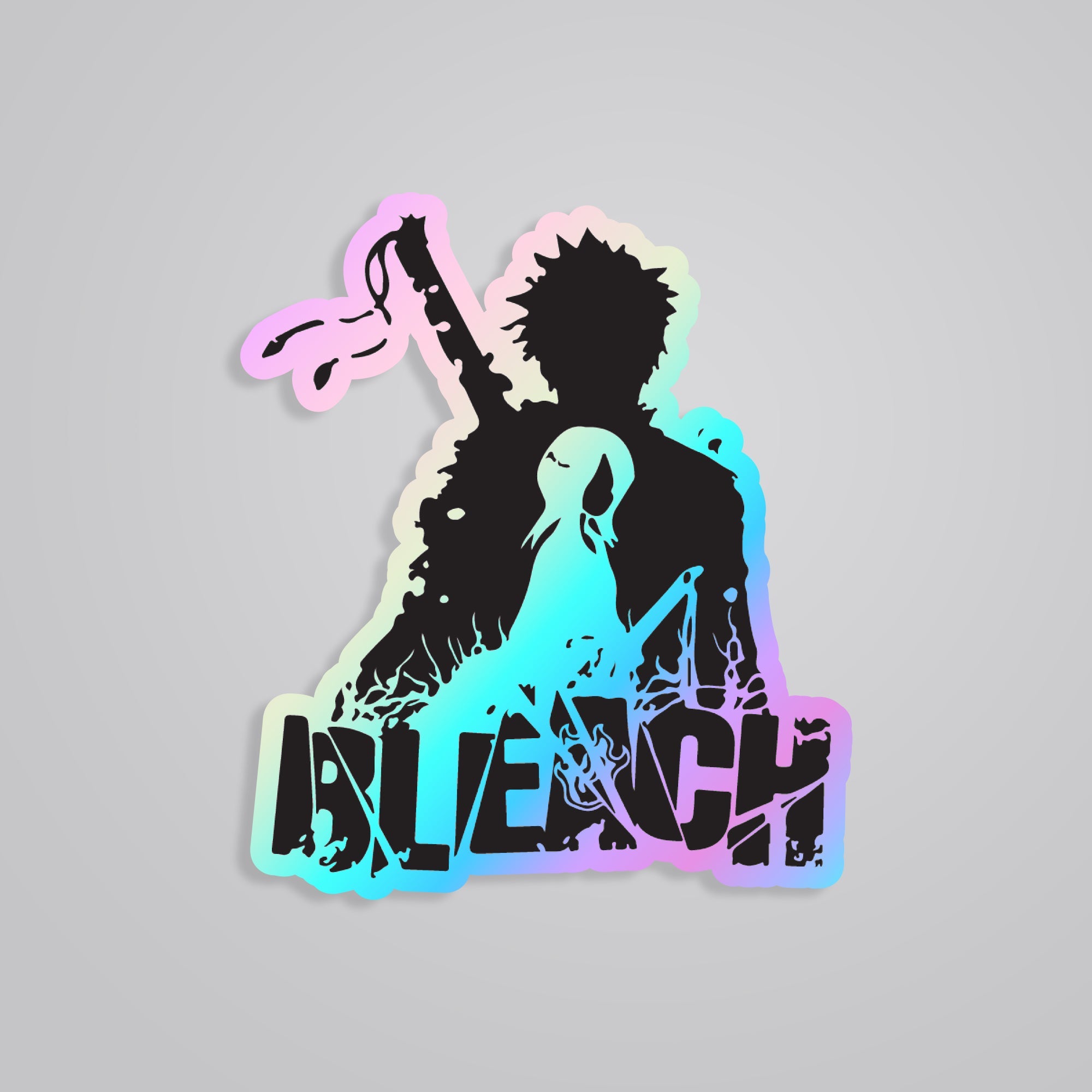Fomo Store Holographic Stickers Anime Ichigo & Rukia Bleach