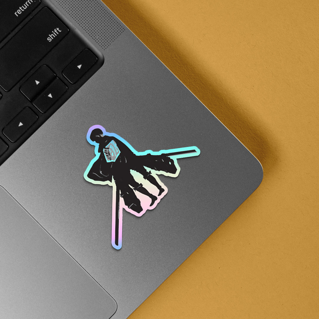 Levi Silhouette Holographic Stickers