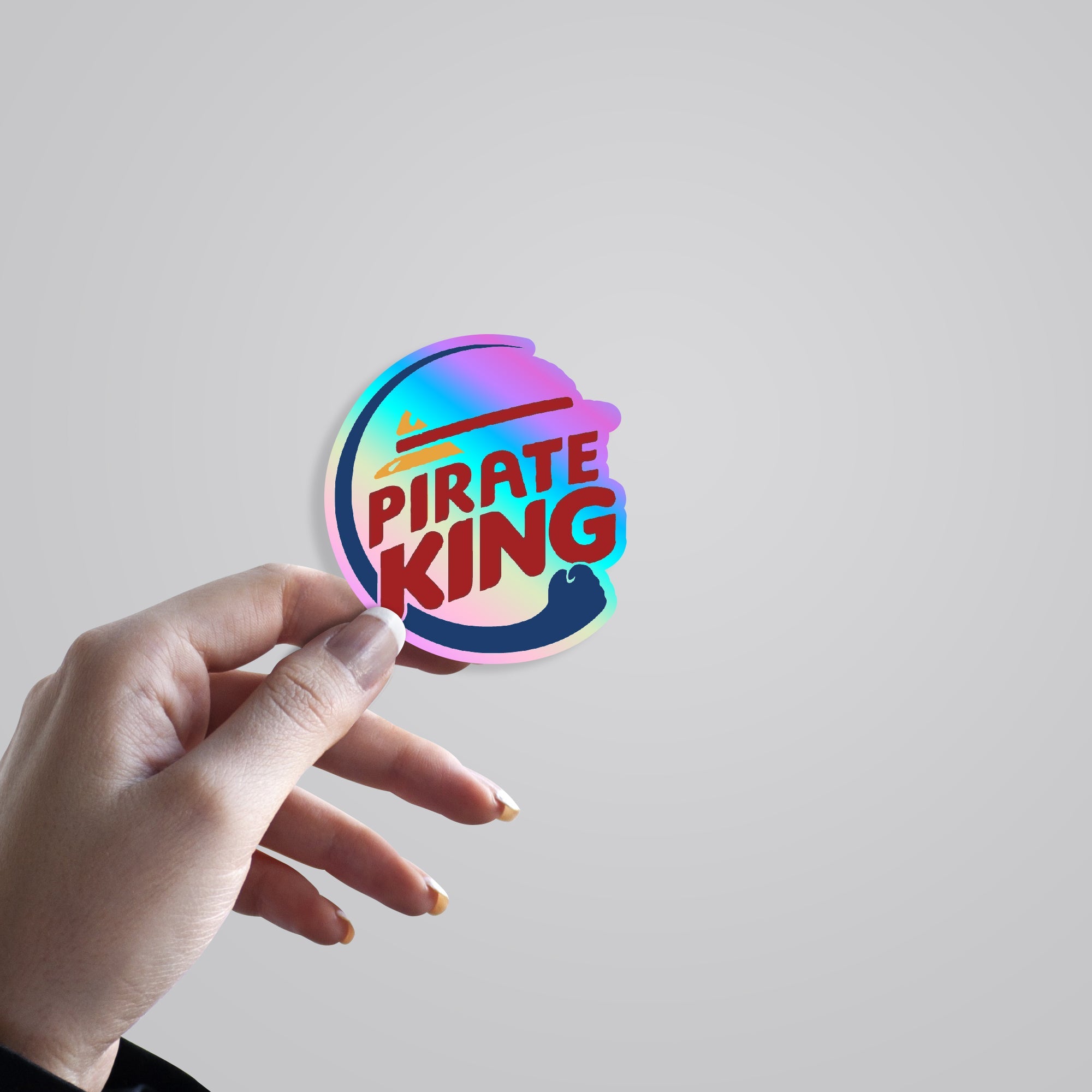 Pirate King Holographic Stickers