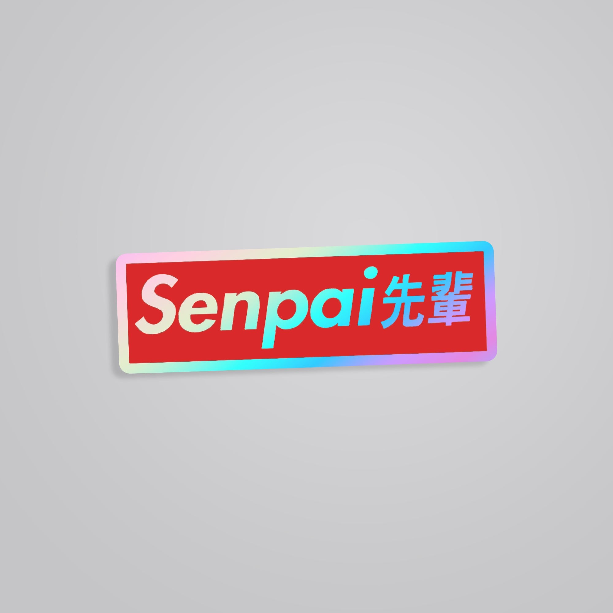 Fomo Store Holographic Stickers Anime Senpai