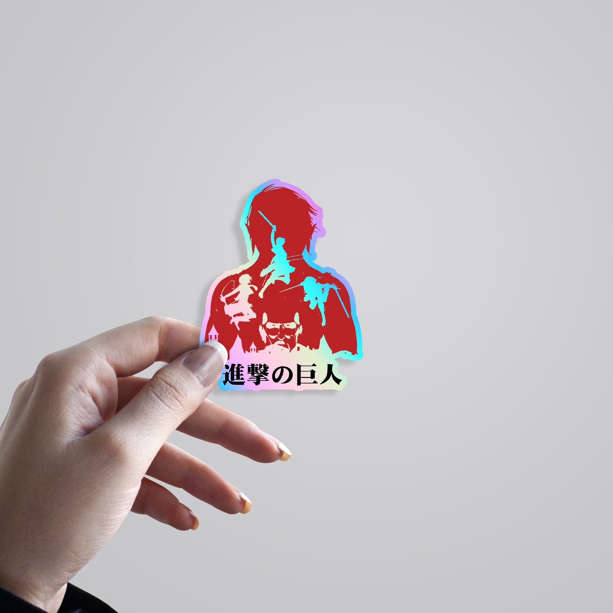 Shingeki no Kyojin Survey Corps Holographic Stickers