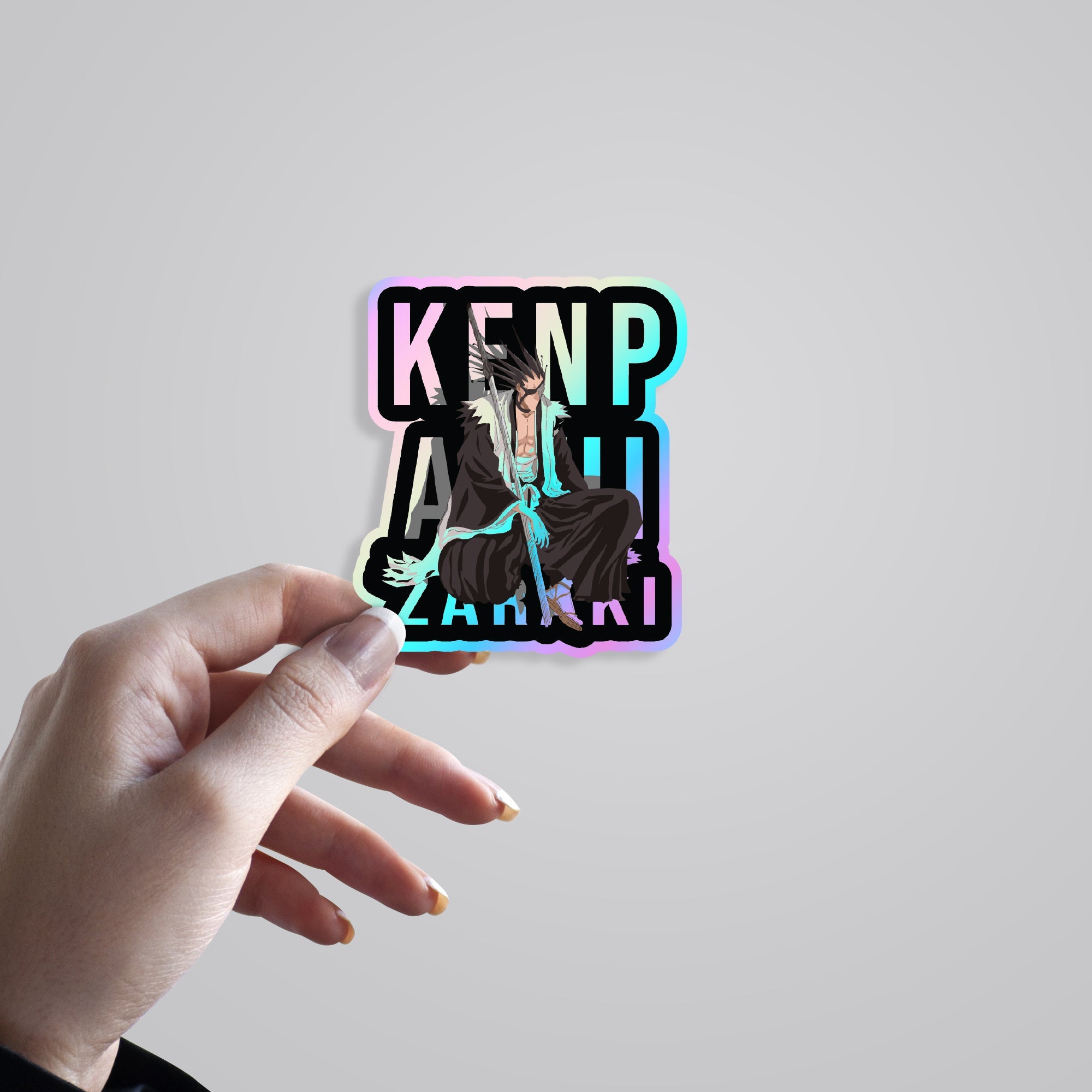 Zaraki Kenpachi Holographic Stickers