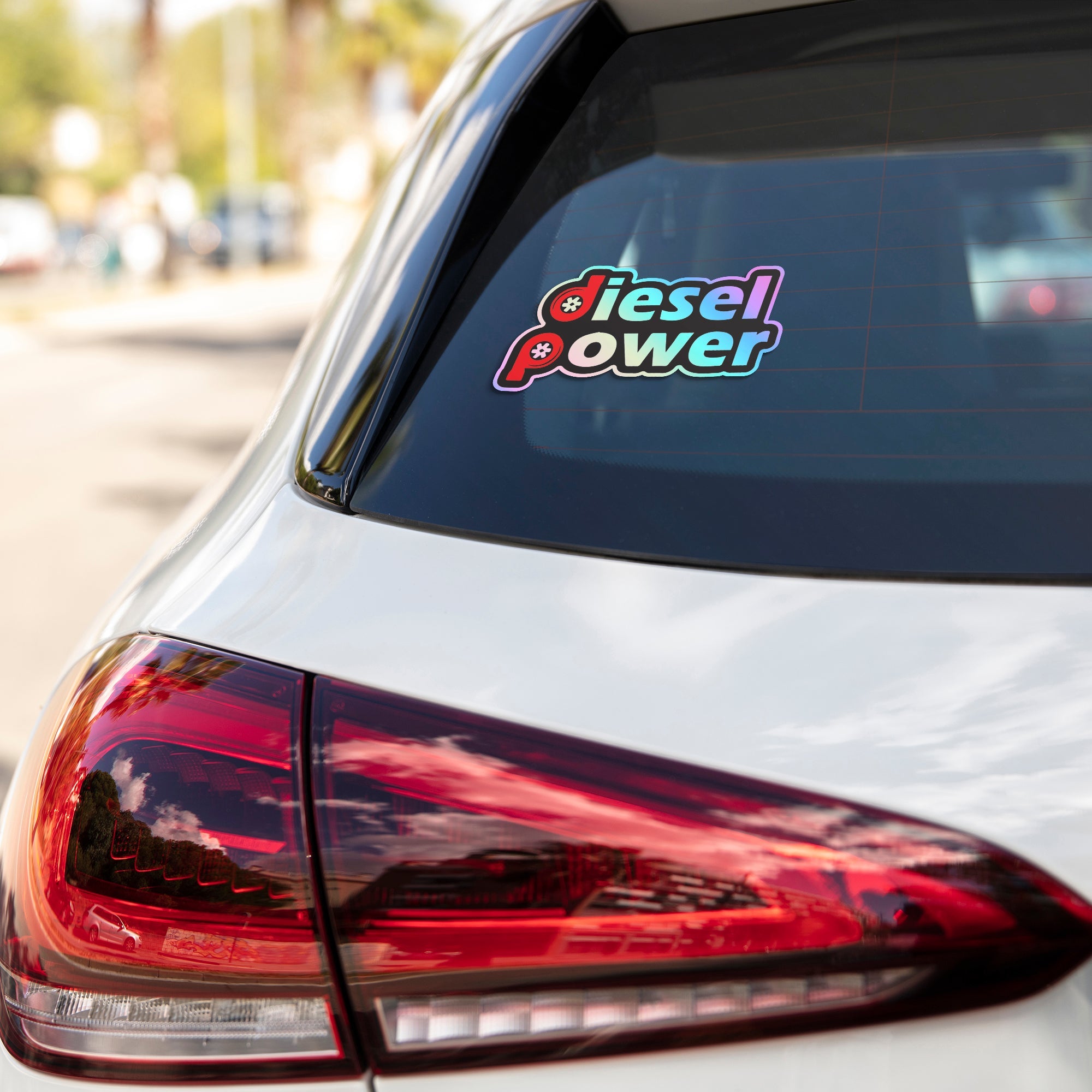 Diesel Power Holographic Stickers