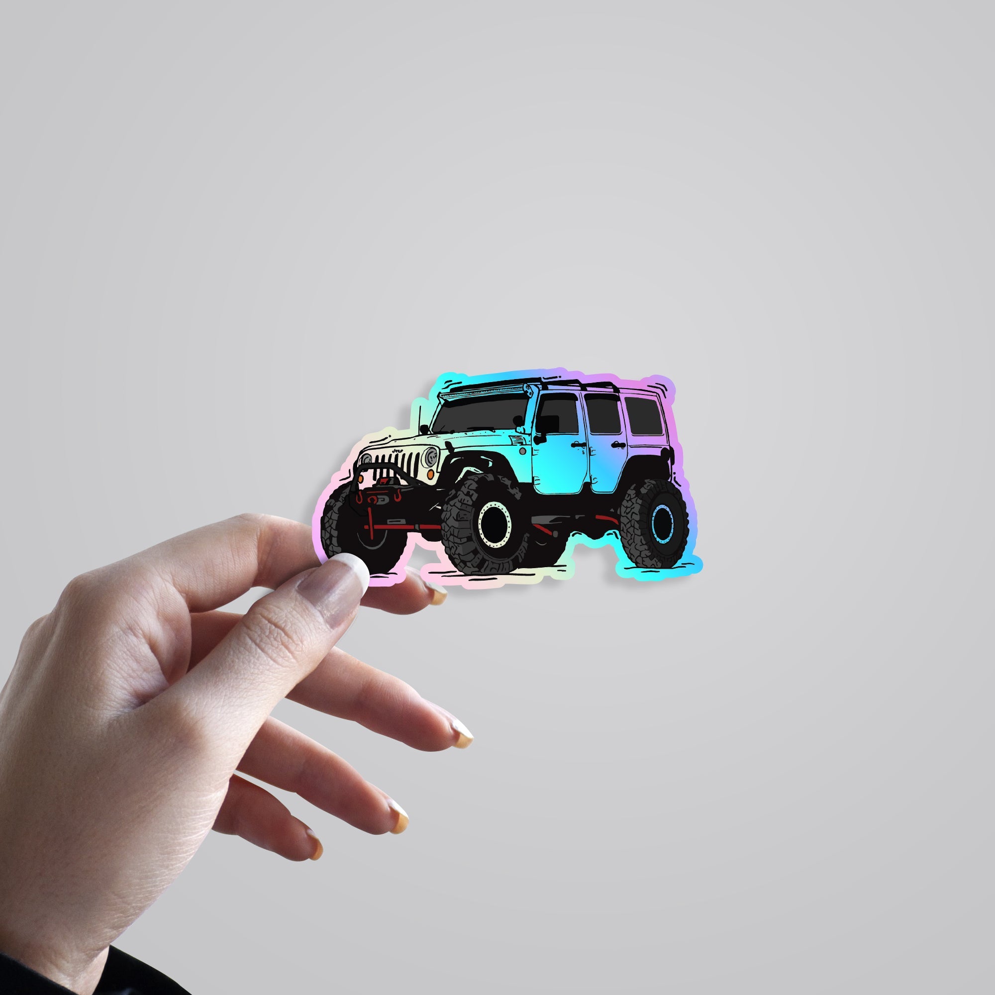 Jeep Wrangler Holographic Stickers