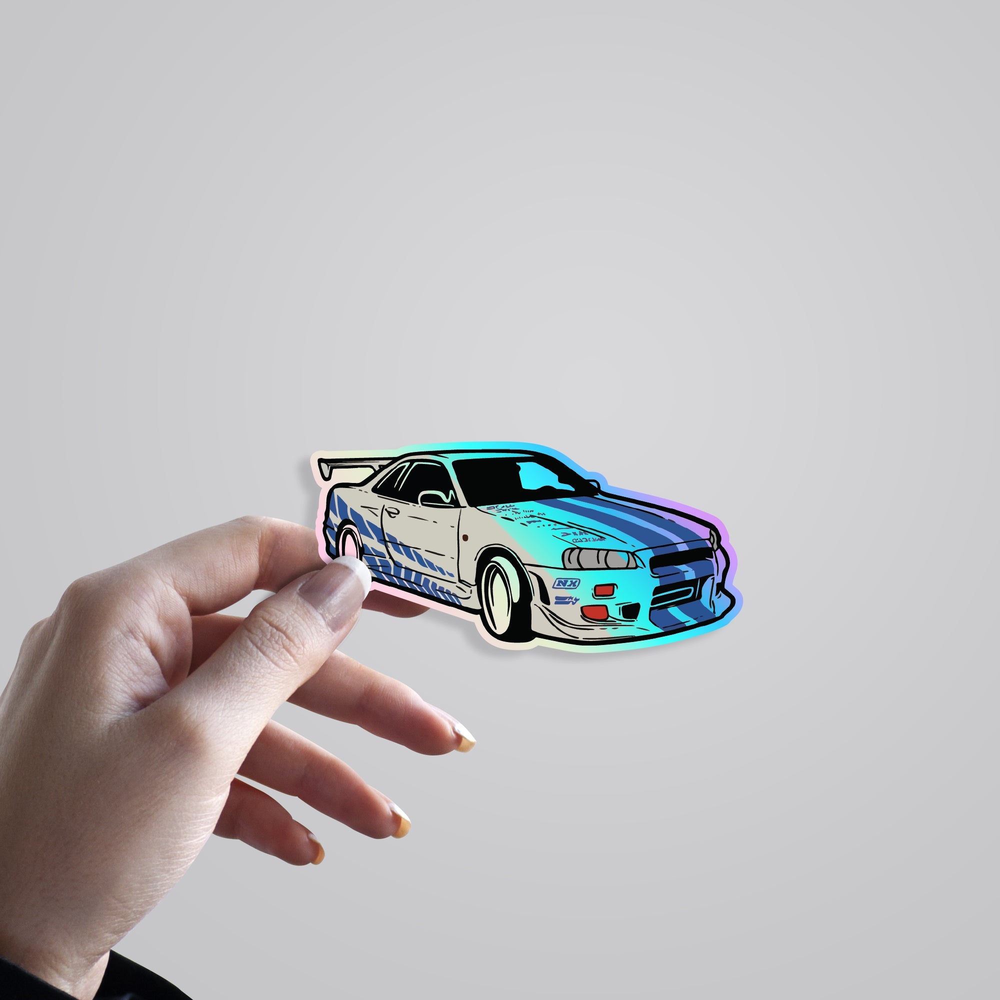 Nissan GTR R34 Holographic Stickers