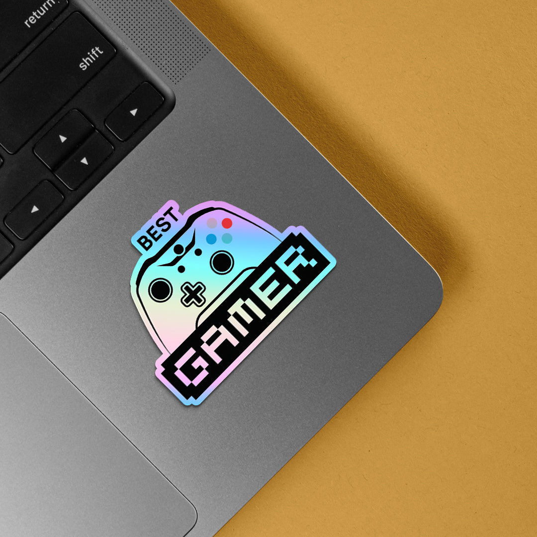 Best Gamer Holographic Stickers