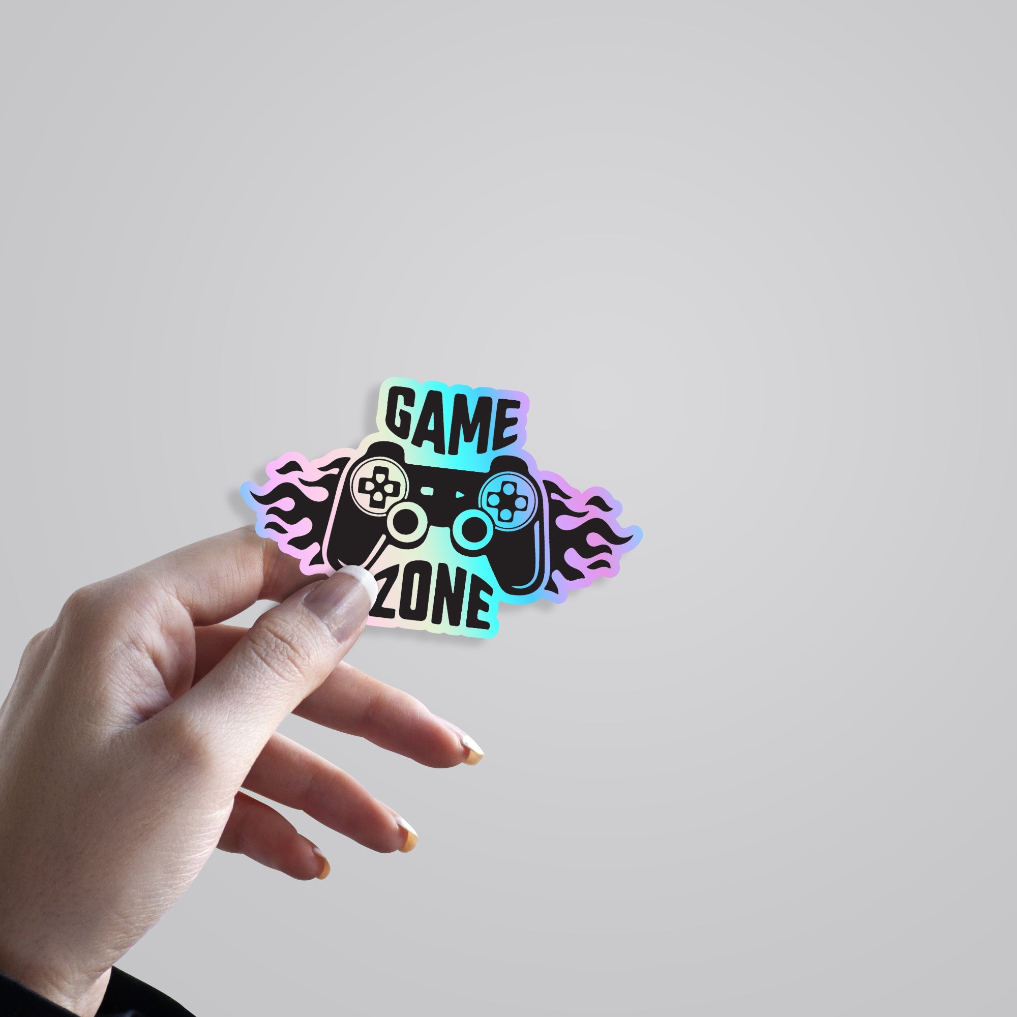 Game Zone Holographic Stickers