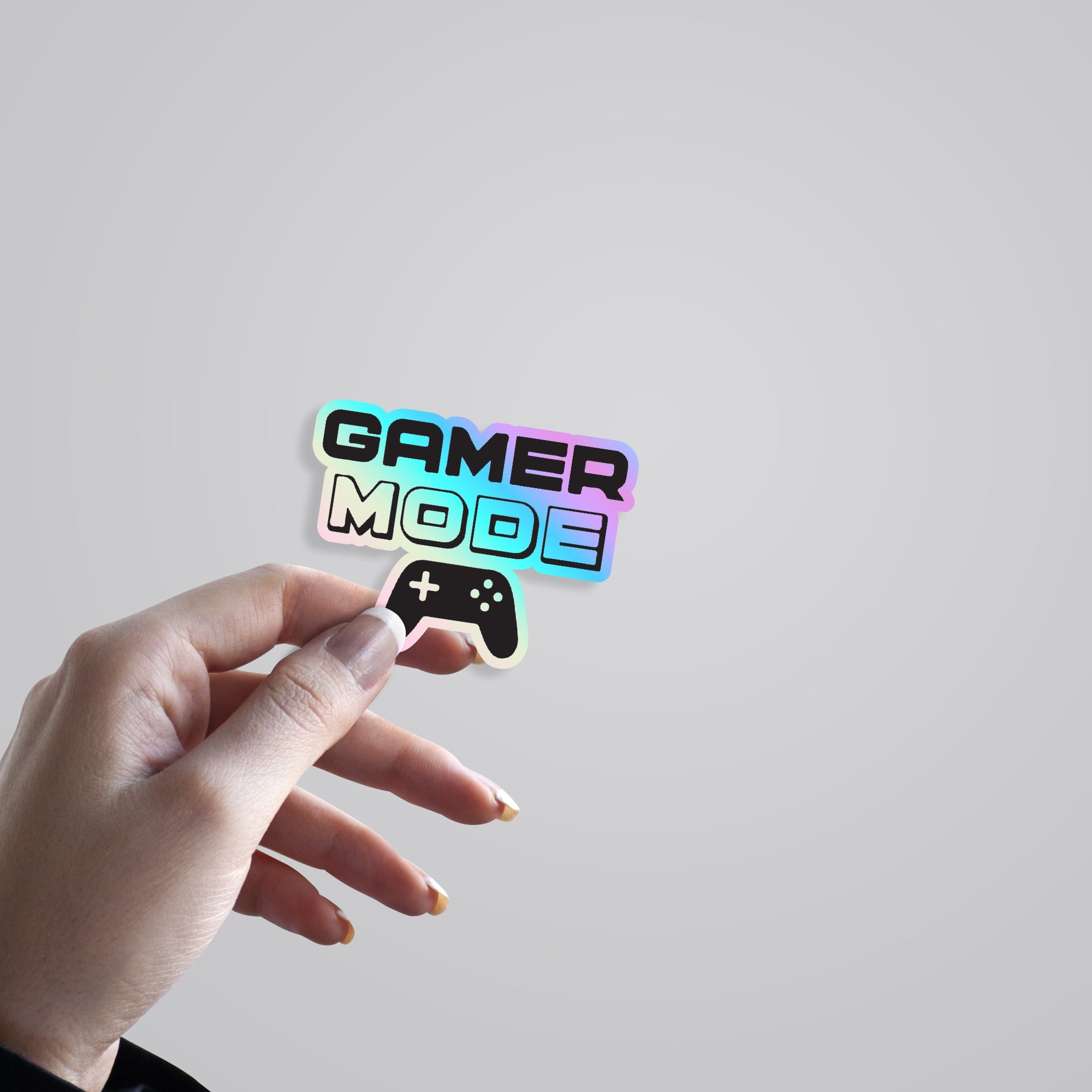 Gamer Mode Holographic Stickers