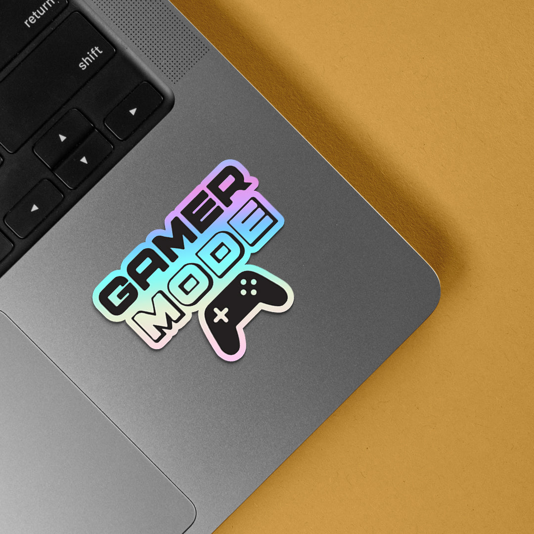 Gamer Mode Holographic Stickers