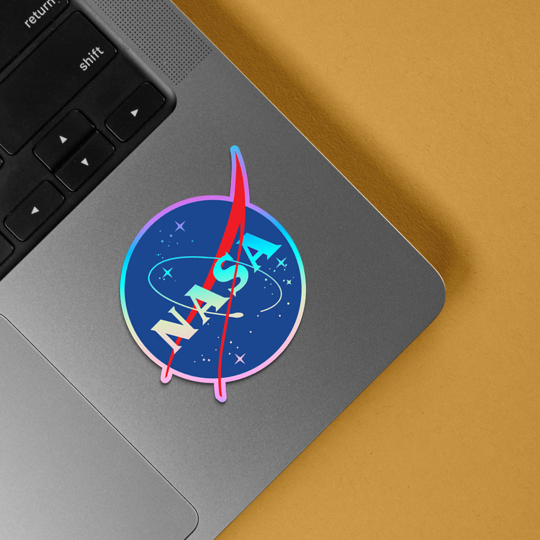 NASA Circle Logo Holographic Stickers