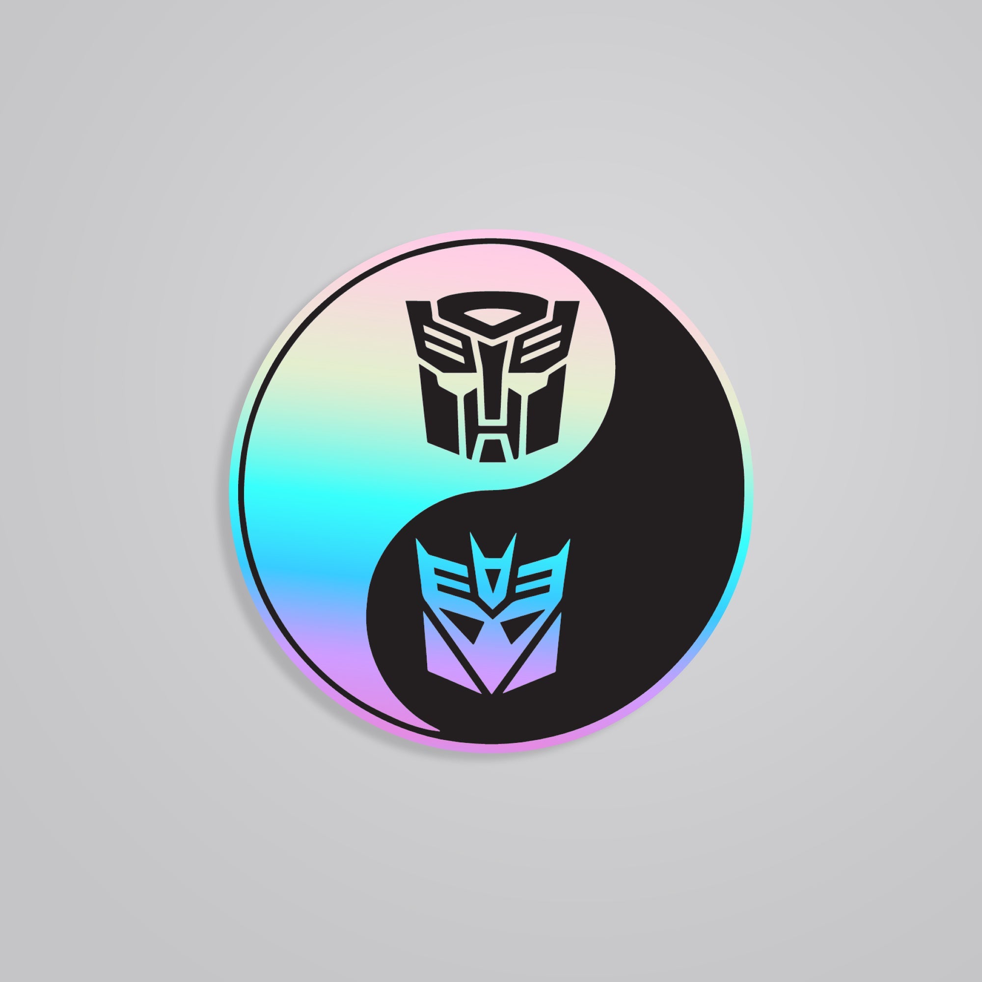 Fomo Store Holographic Stickers Movies Autobot & Deception in Black & White