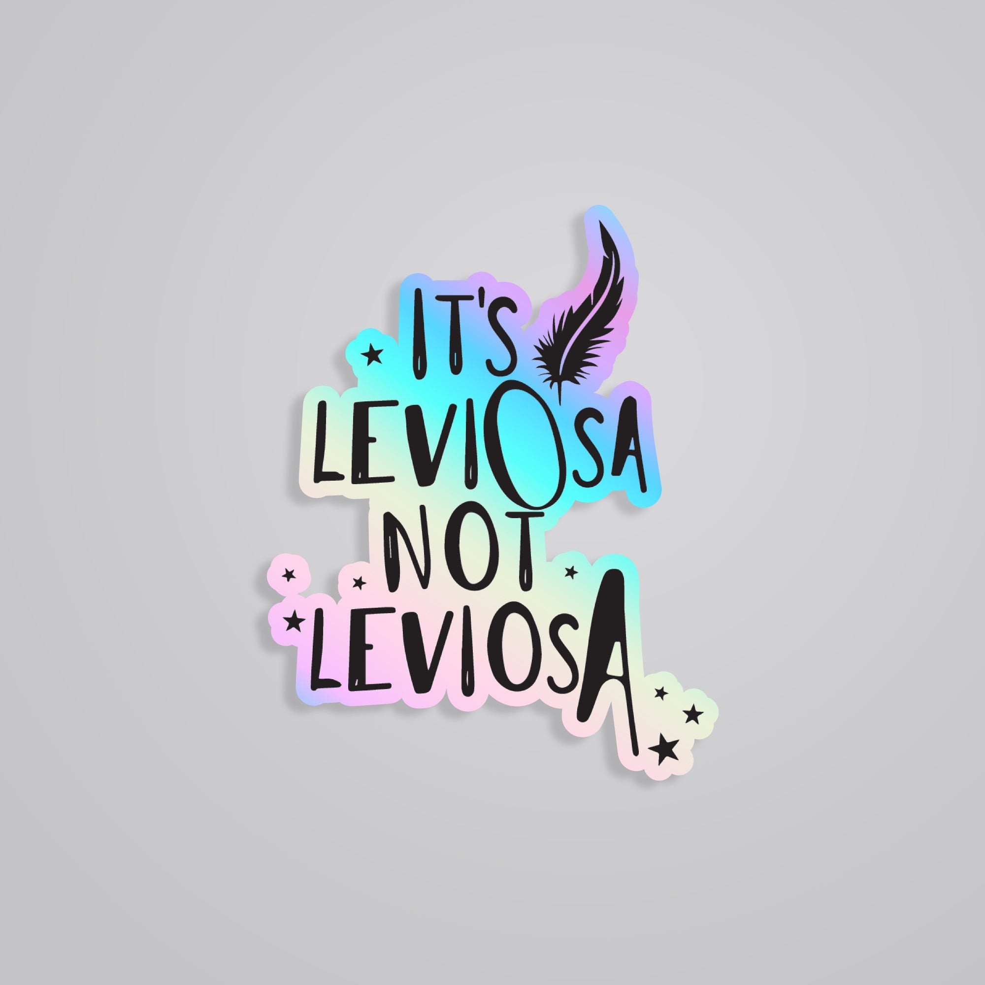 Fomo Store Holographic Stickers Movies It’s LeviOsa Not LeviosA