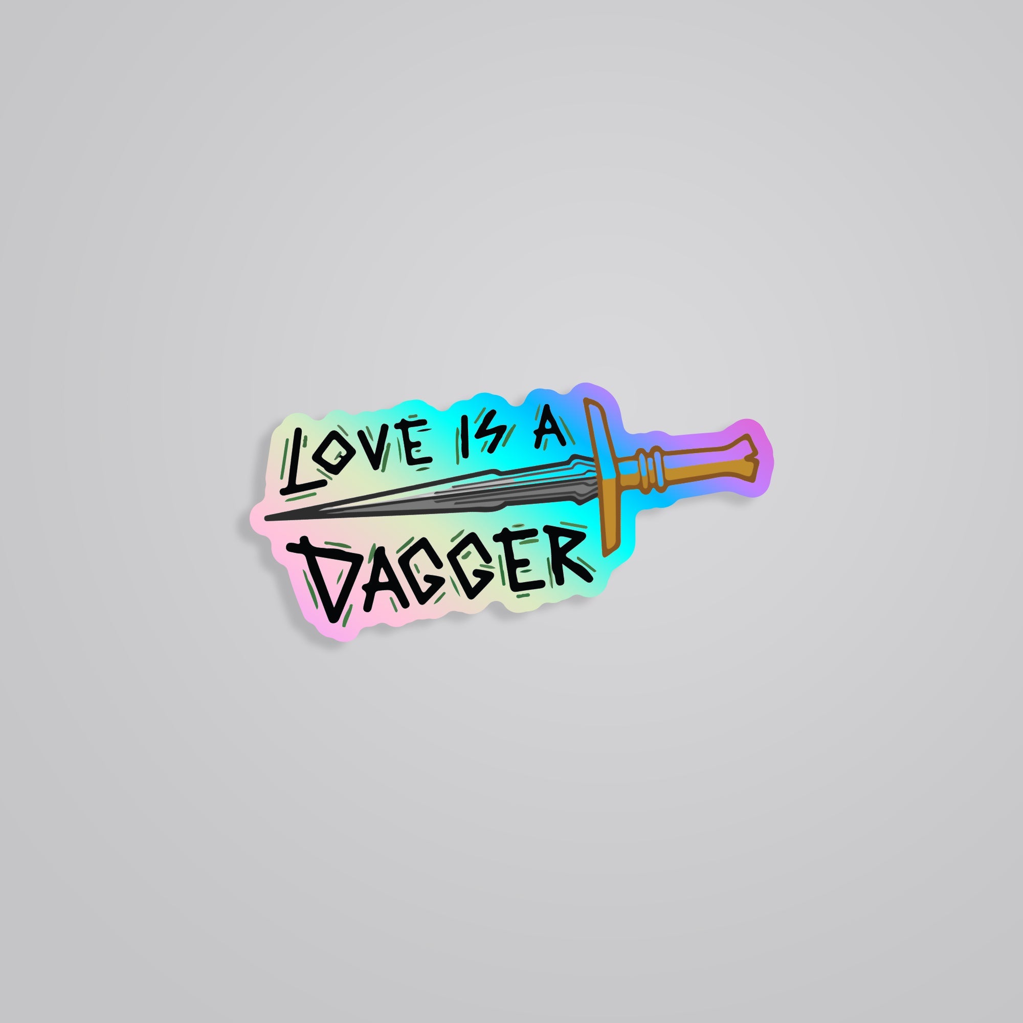 Fomo Store Holographic Stickers Movies Love Is A Dagger