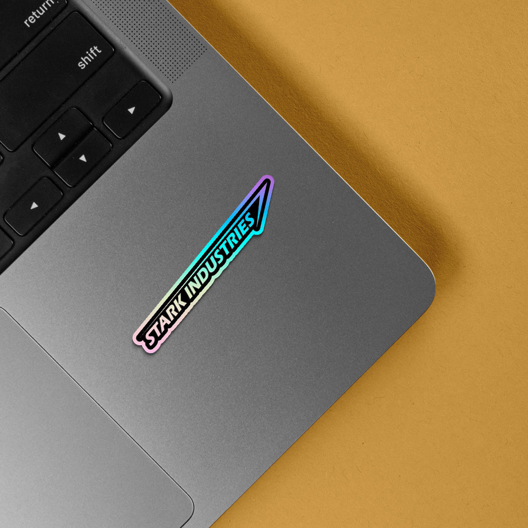 Stark Industries Logo Holographic Stickers