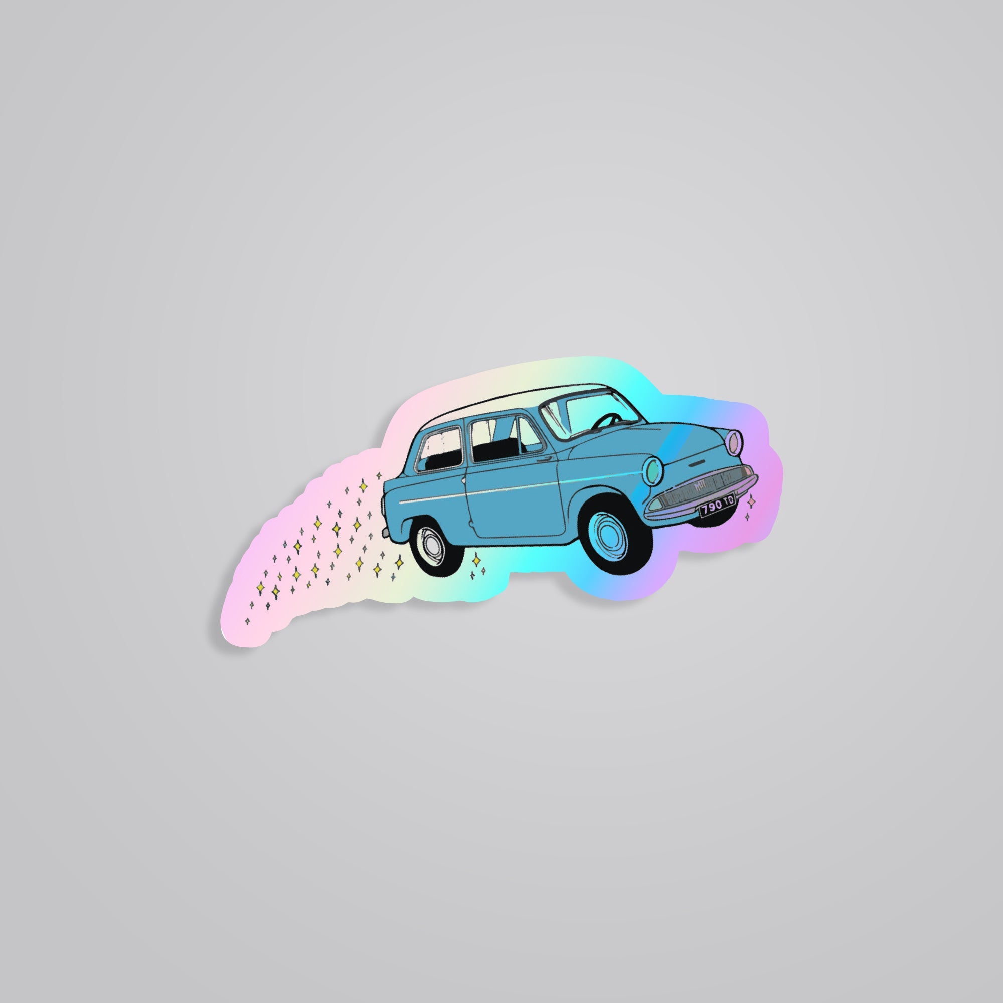 Fomo Store Holographic Stickers Movies The Flying Ford Anglia 