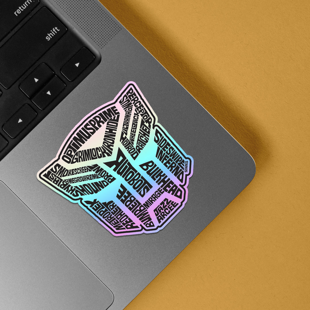 Transformers Logo Holographic Stickers