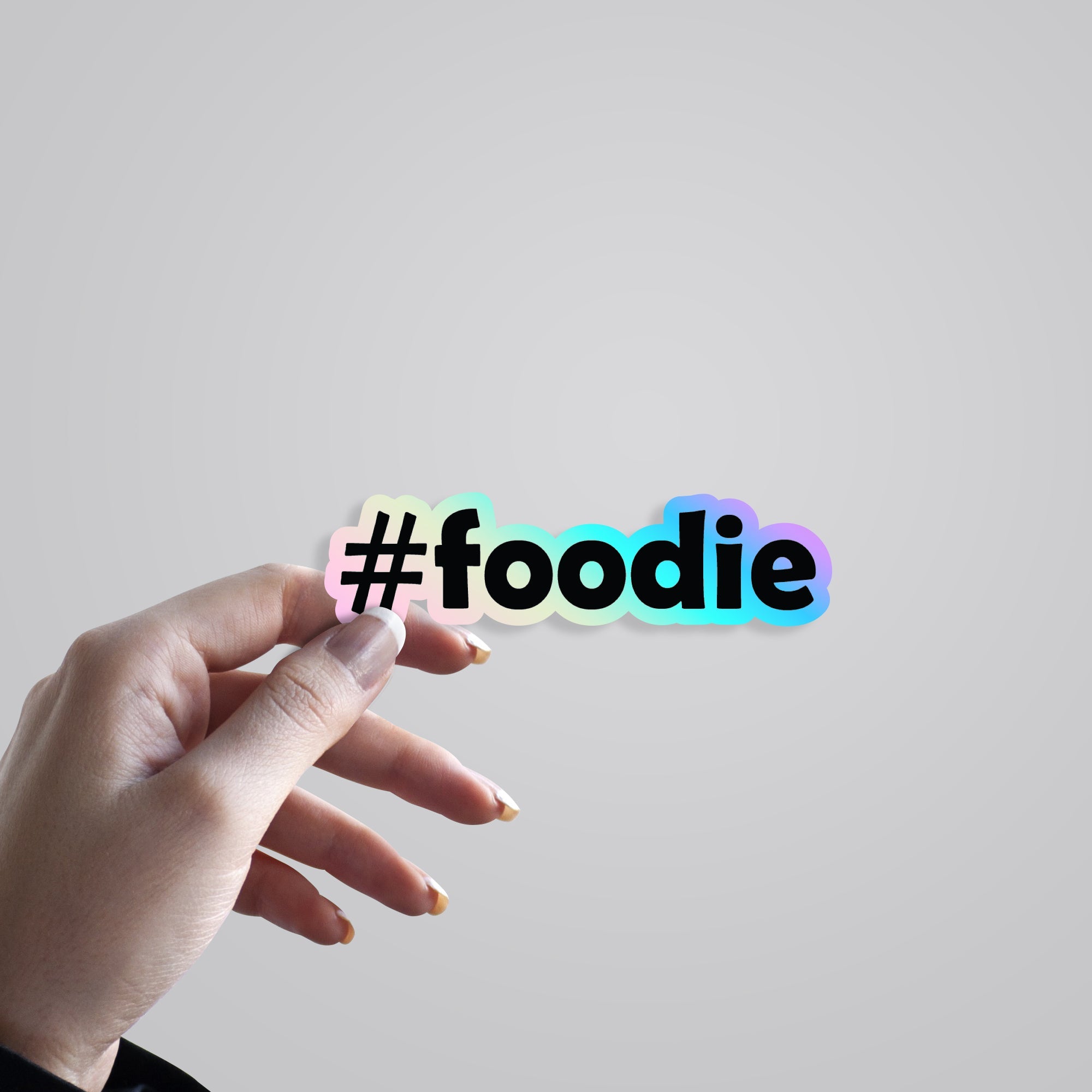 Foodie Holographic Stickers