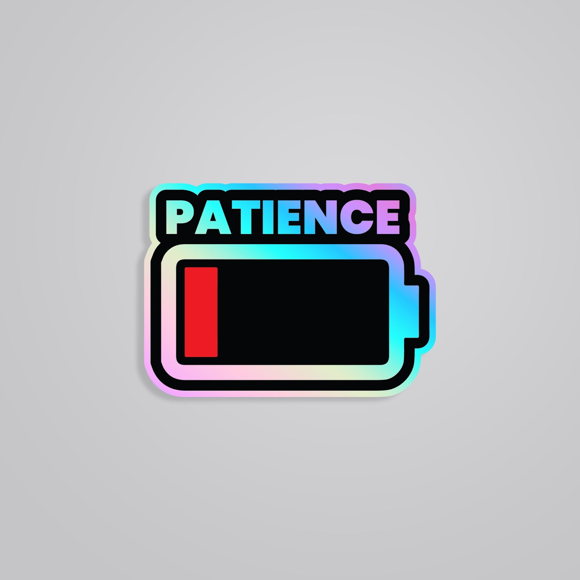 Fomo Store Holographic Stickers Witty Patience