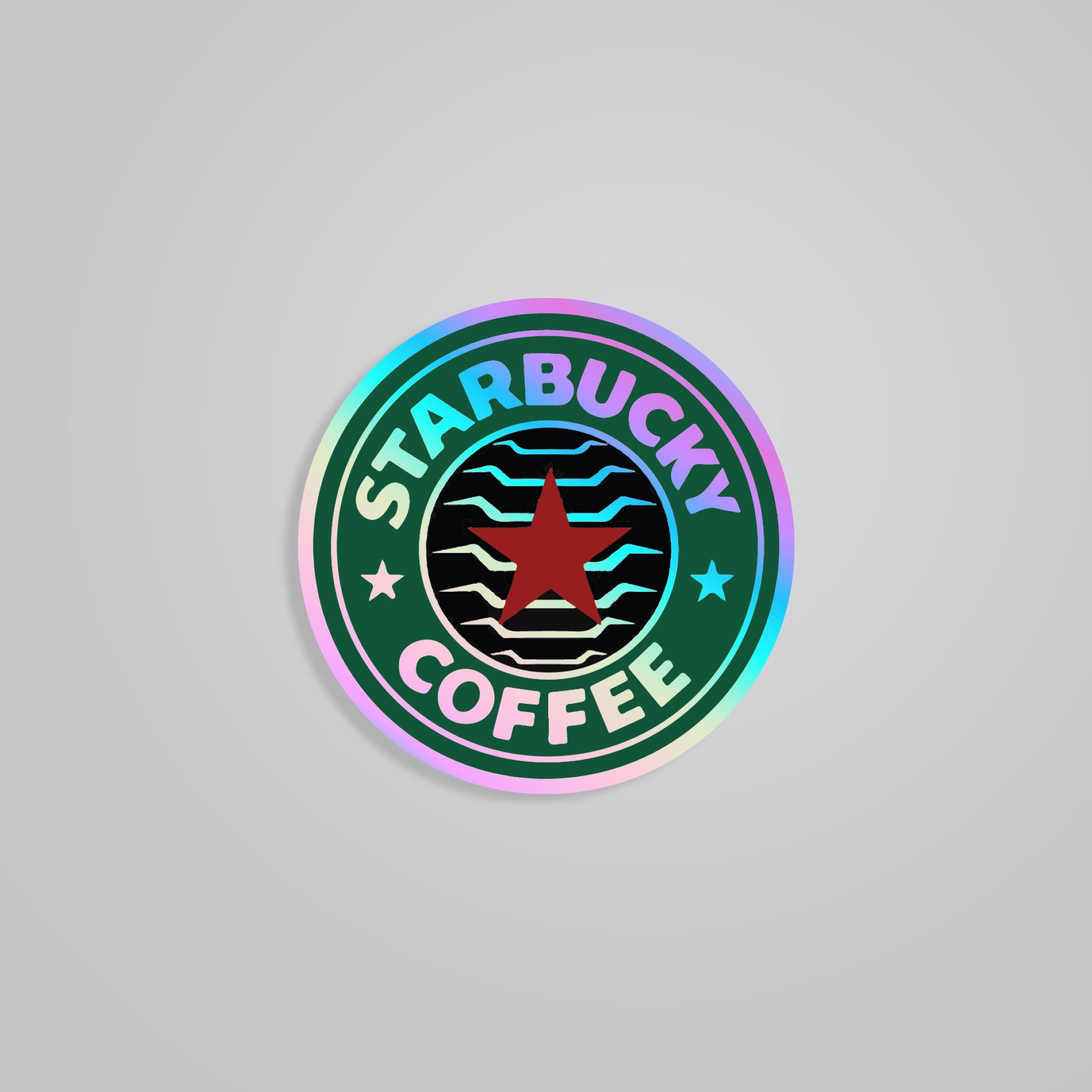 Fomo Store Holographic Stickers Witty Starbucky Coffee