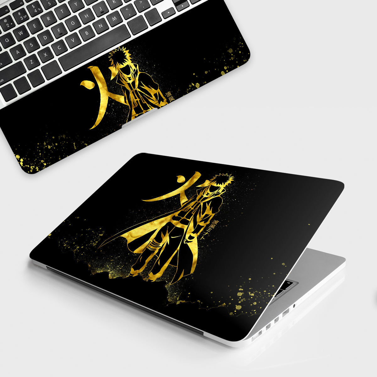 Fomo Store Laptop Skins Anime Namikaze Minato in Golden Splendor