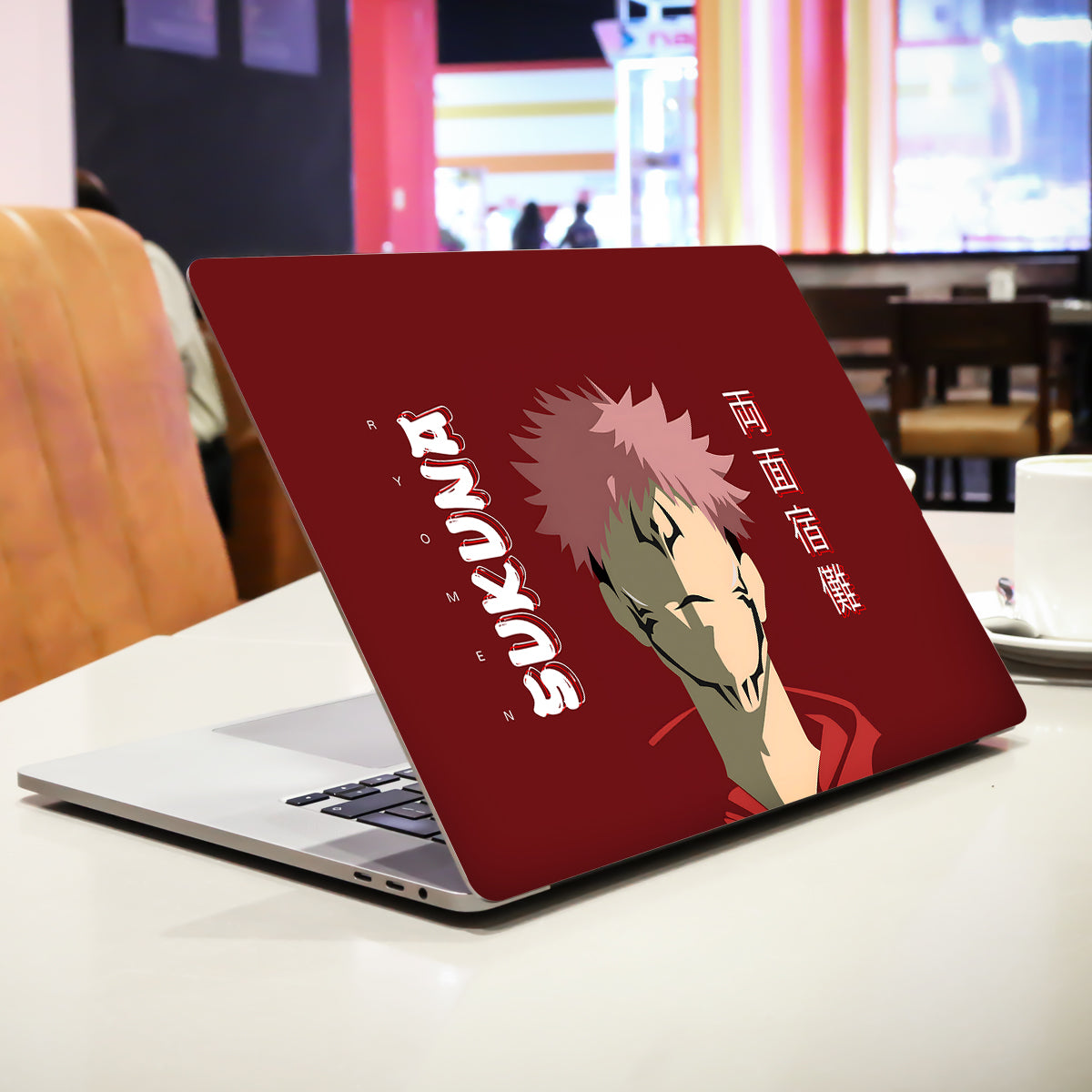 Ryomen Sukuna Minimalist Anime Laptop Skin