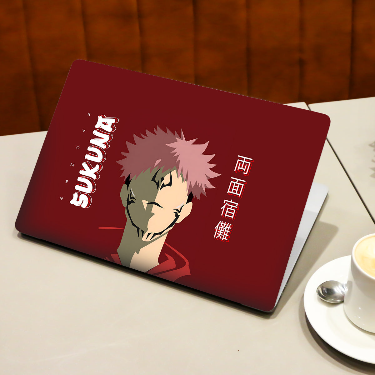 Ryomen Sukuna Minimalist Anime Laptop Skin