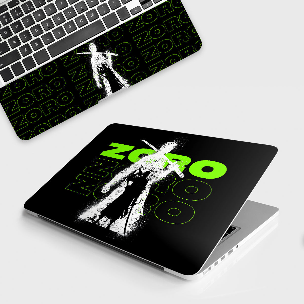 Fomo Store Laptop Skins Anime Zoro In Green