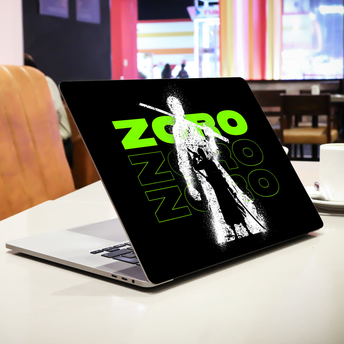 Zoro In Green Anime Laptop Skin