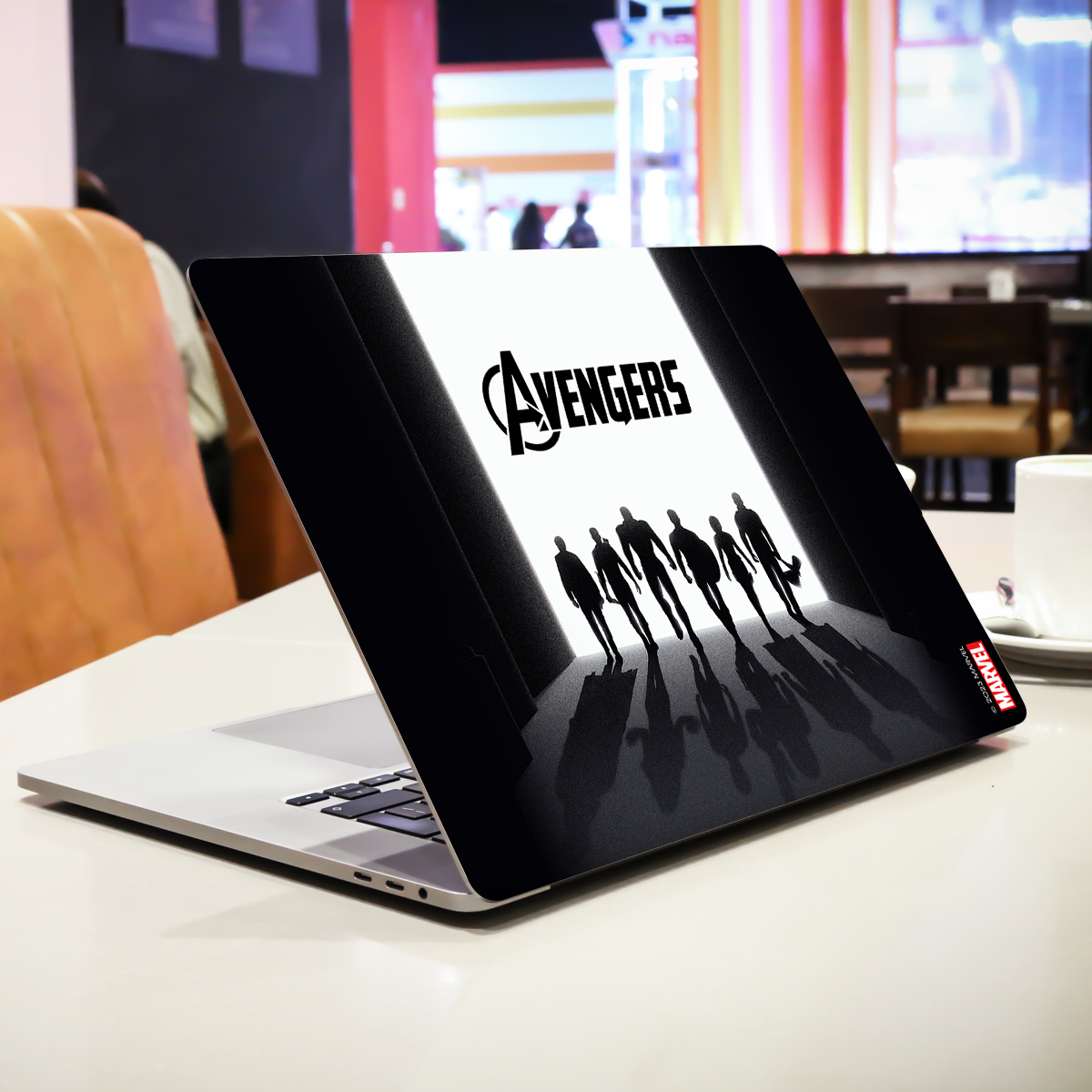 Avengers In Black Comic Laptop Skin