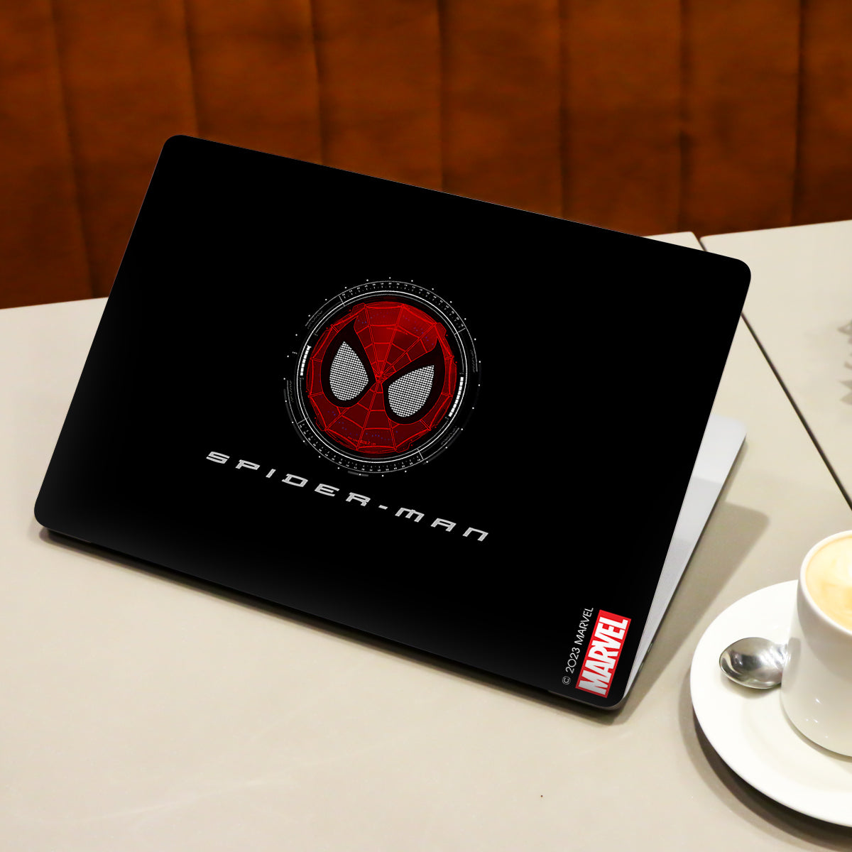 Spider Man Mask Comic Laptop Skin