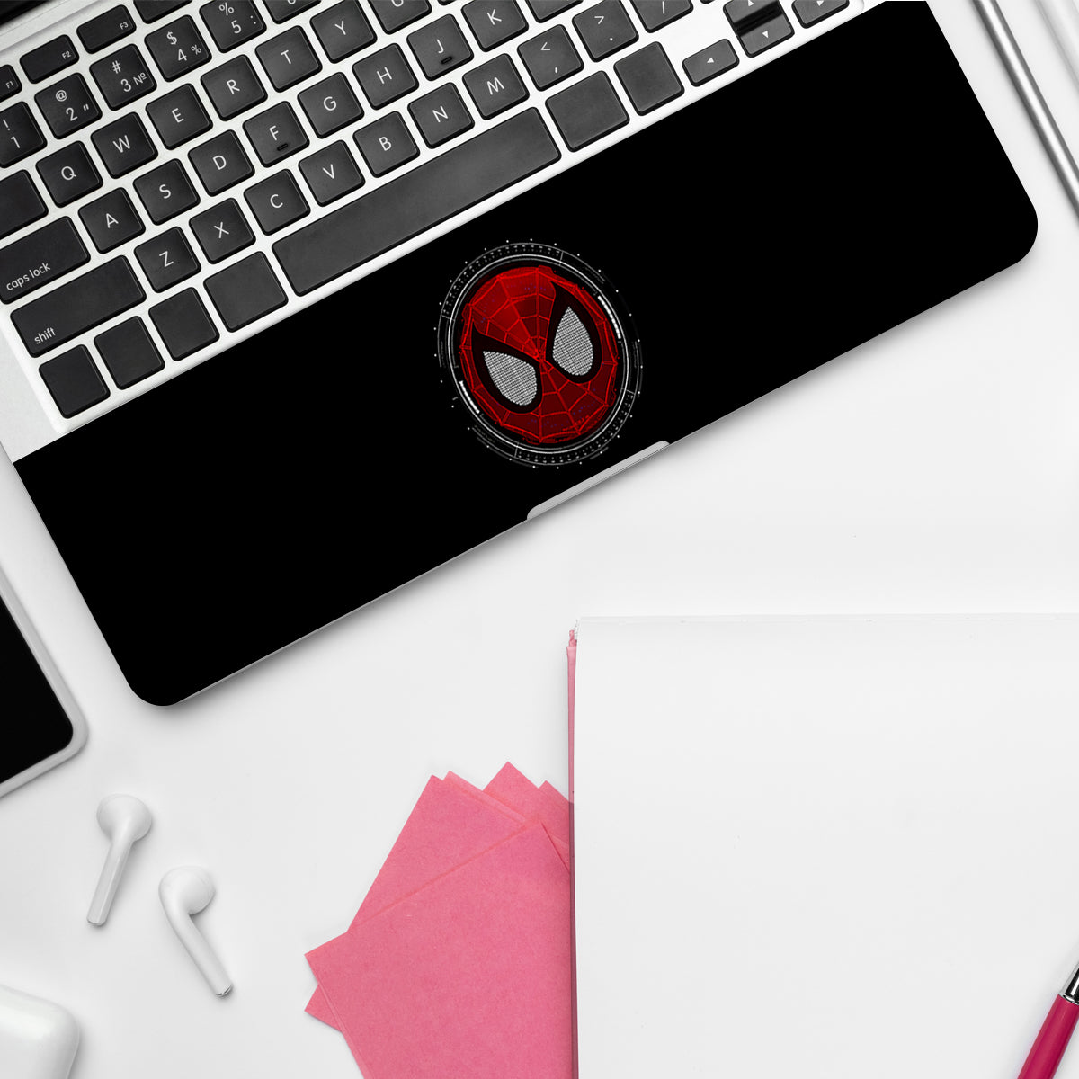 Spider Man Mask Comic Laptop Skin