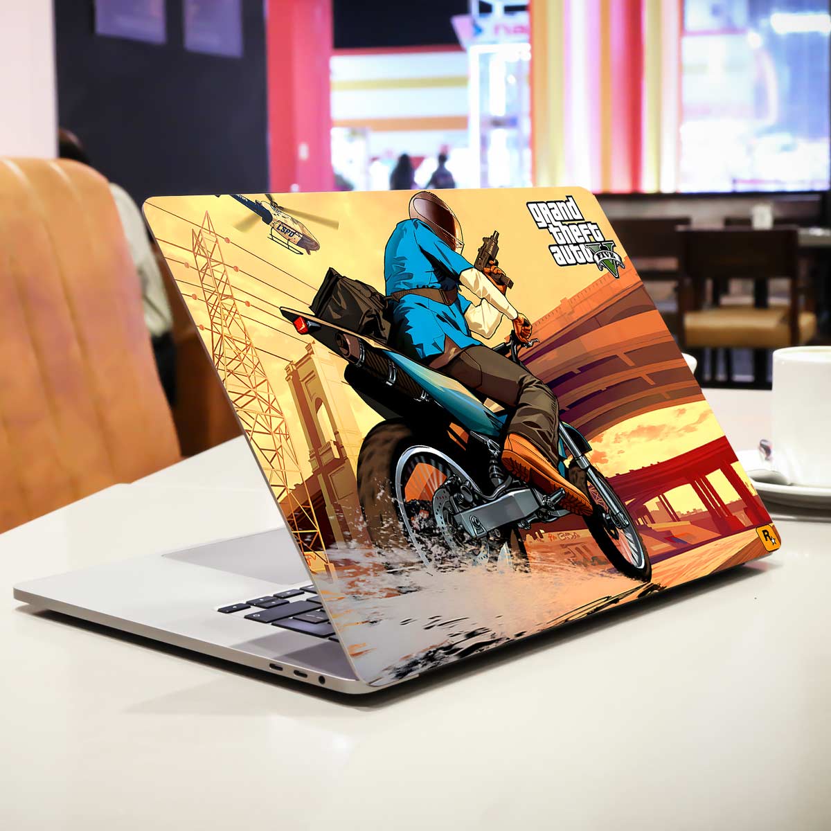 Biker in GTA 5 Gaming Laptop Skin