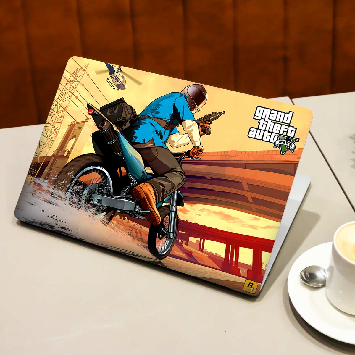 Biker in GTA 5 Gaming Laptop Skin