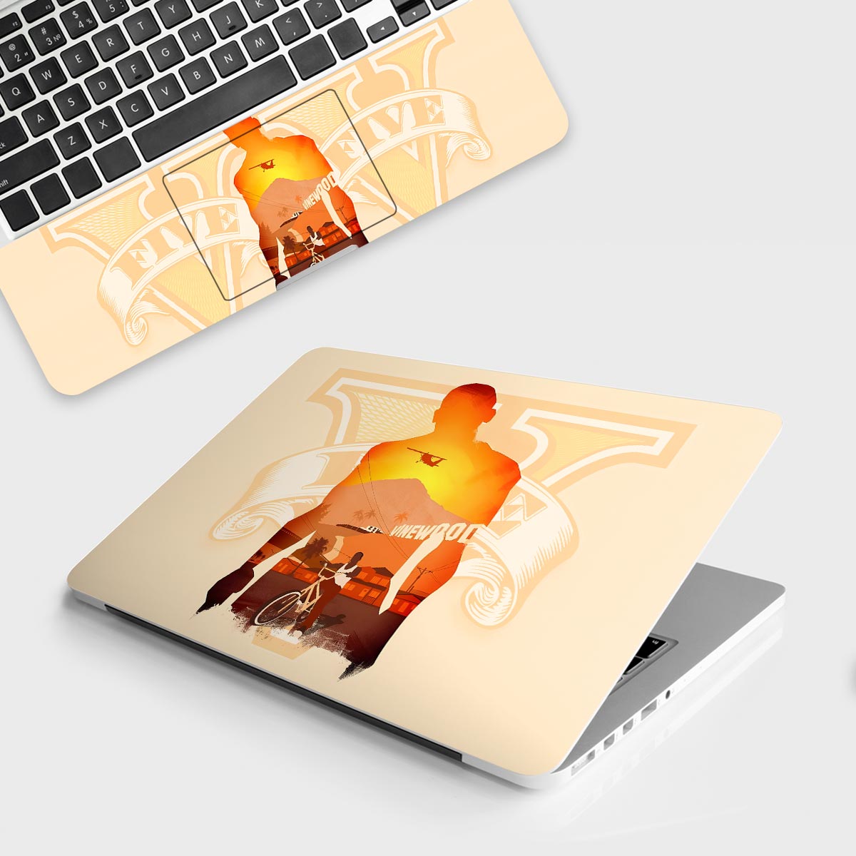 Fomo Store Laptop Skins Gaming GTA 5 Vinewood View Minimalist