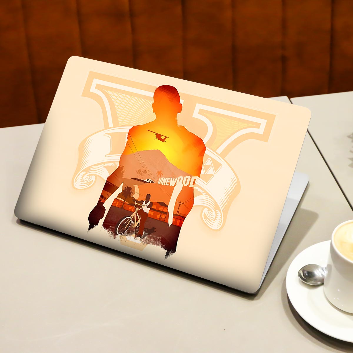 GTA 5 Vinewood View Minimalist Gaming Laptop Skin