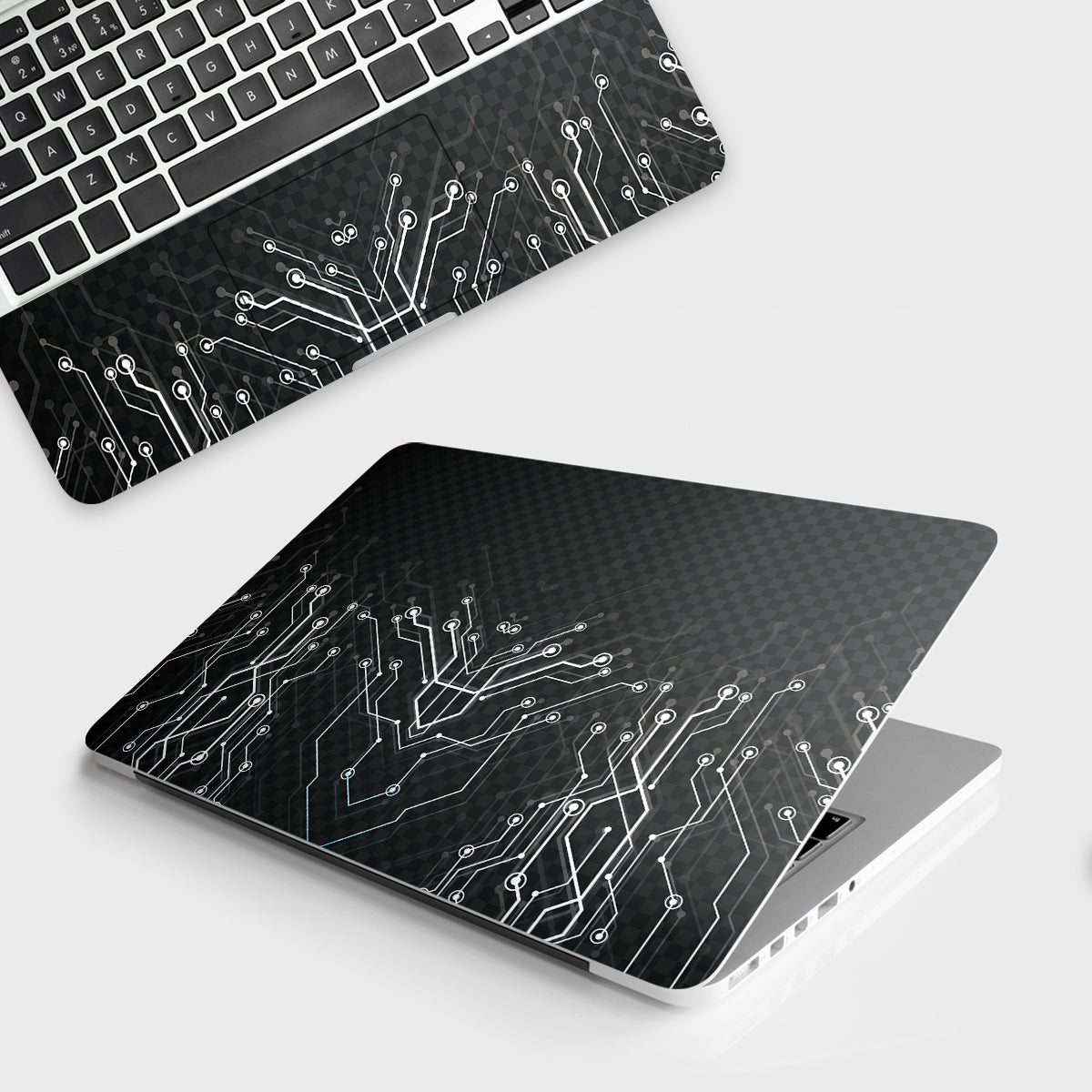 Fomo Store Laptop Skins Miscellaneous Black Digital Circuit